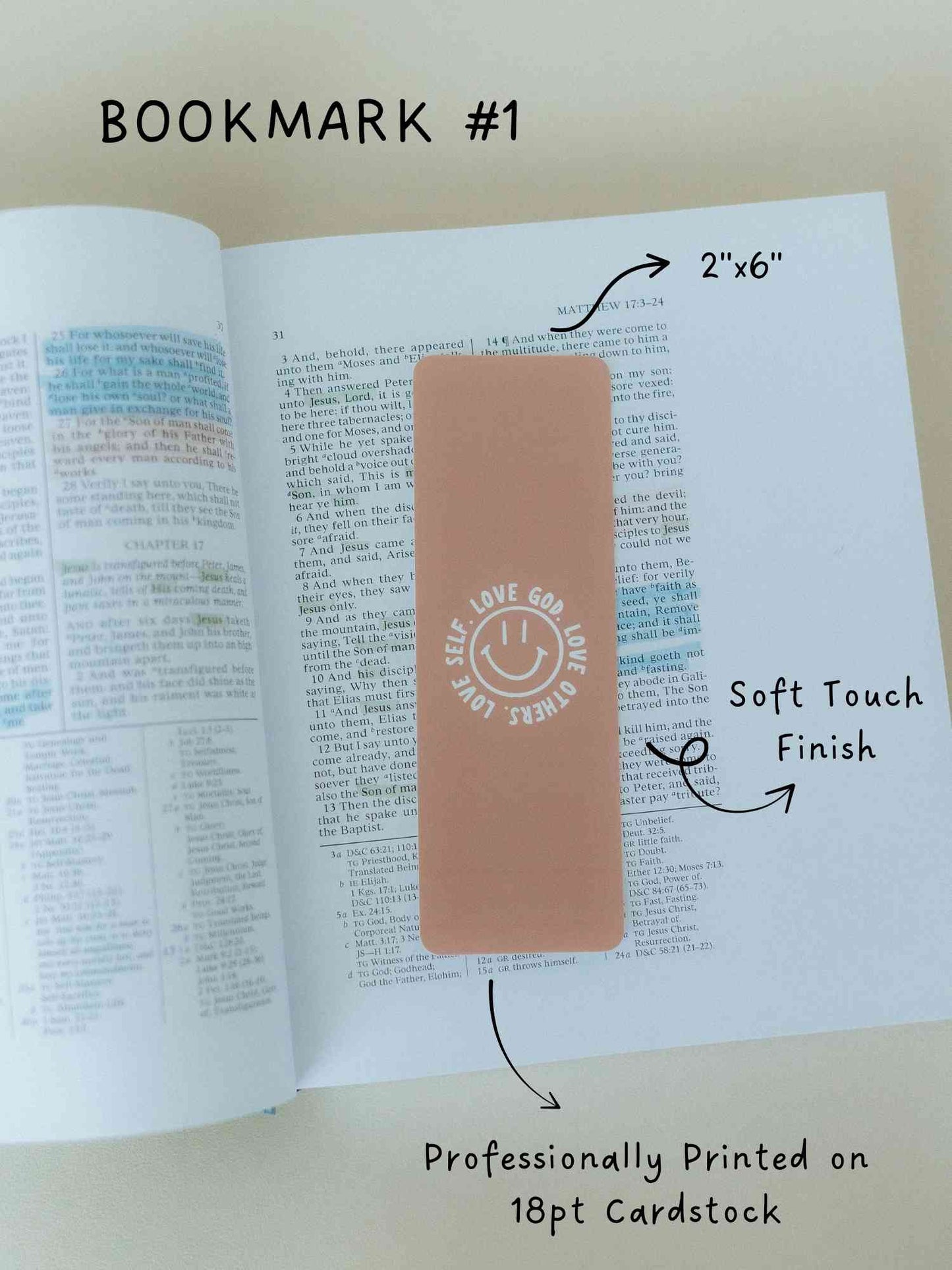 Christian Bookmark Set #2, Cute Bookmarks, Bible Bookmarks, Christian Bookmark, Christian Gifts