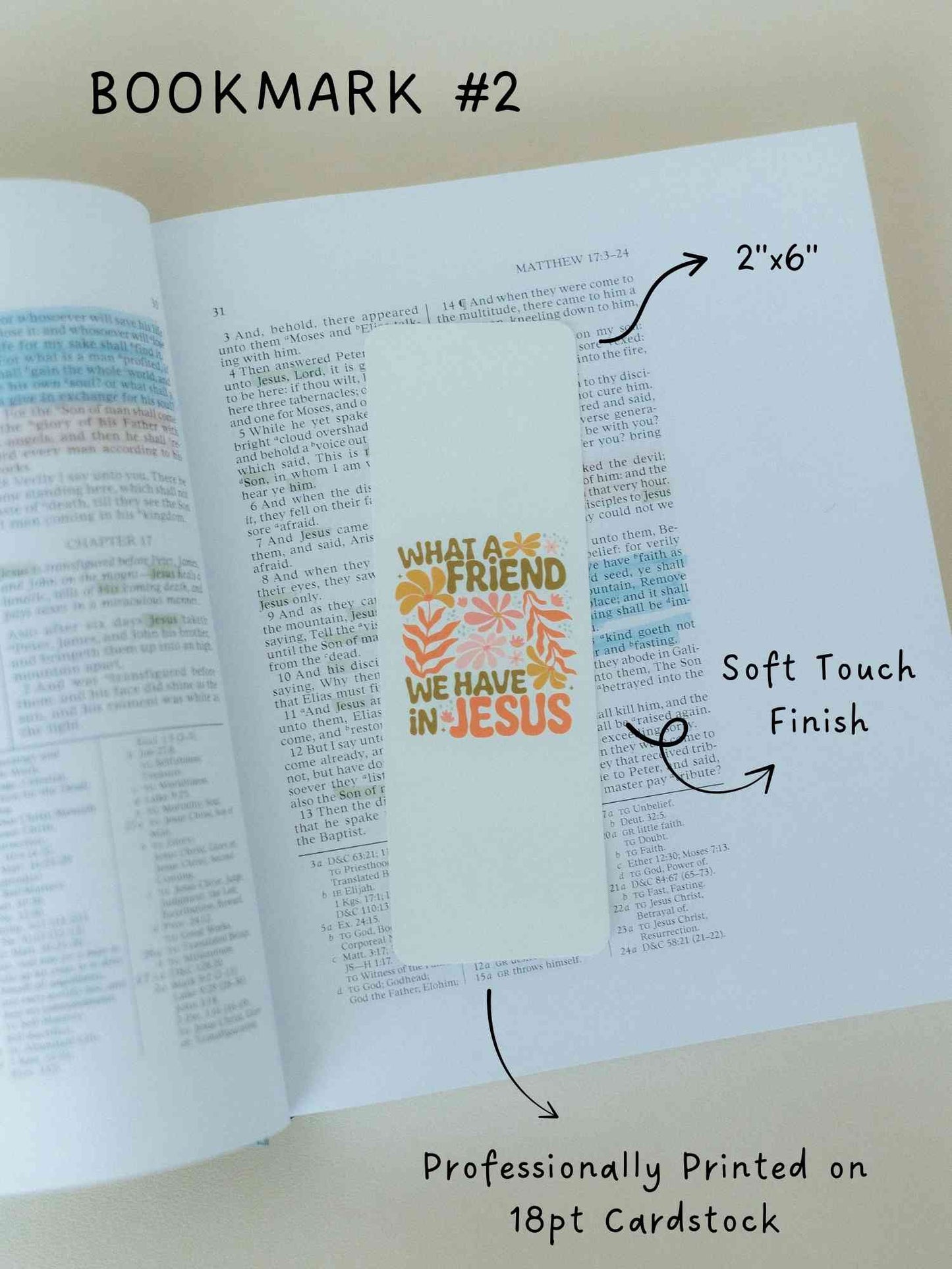 Christian Bookmark Set #2, Cute Bookmarks, Bible Bookmarks, Christian Bookmark, Christian Gifts