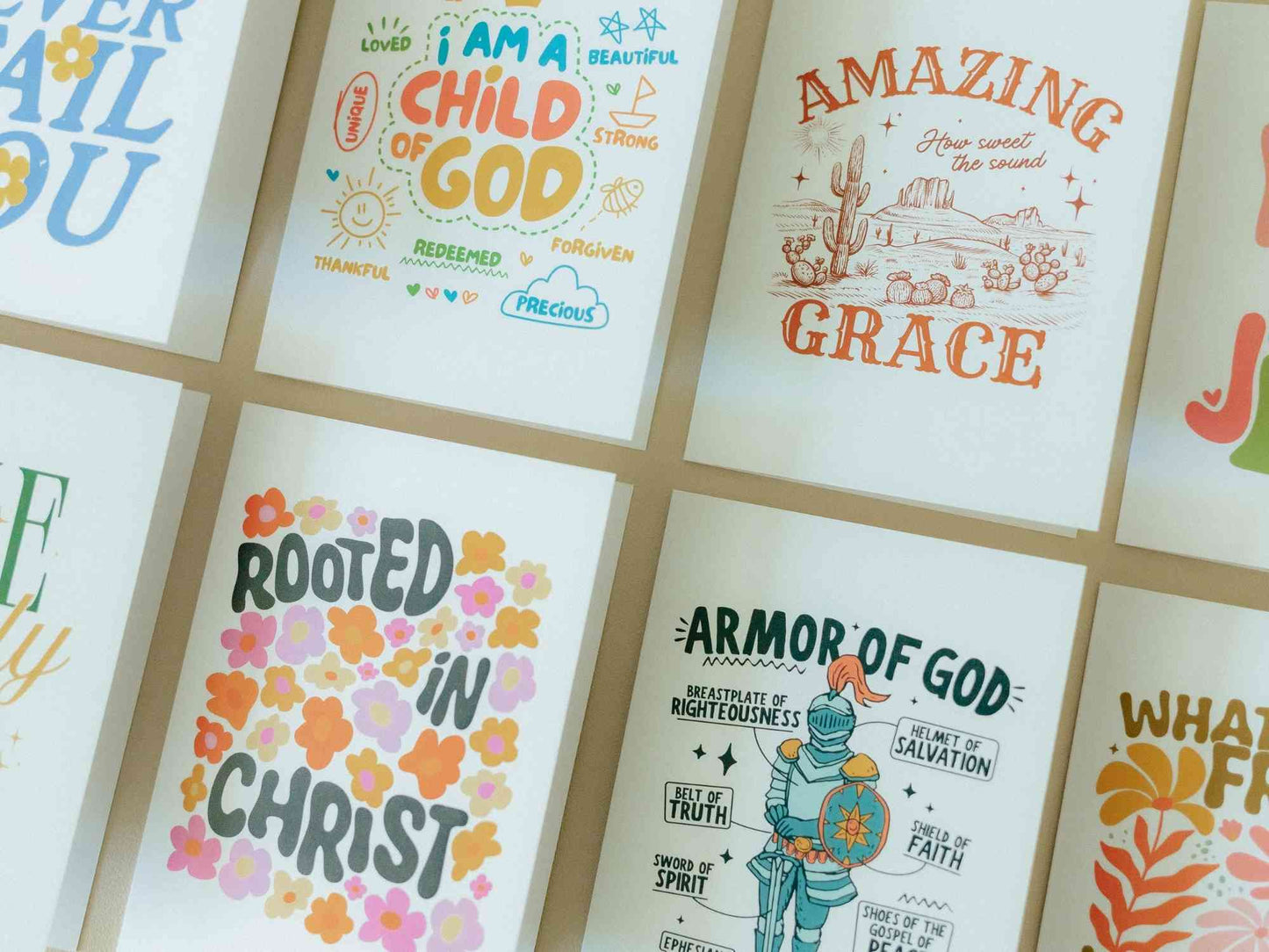 Christian Greeting Cards Set #2, Uplifting Ministering Card, Encouragement Card