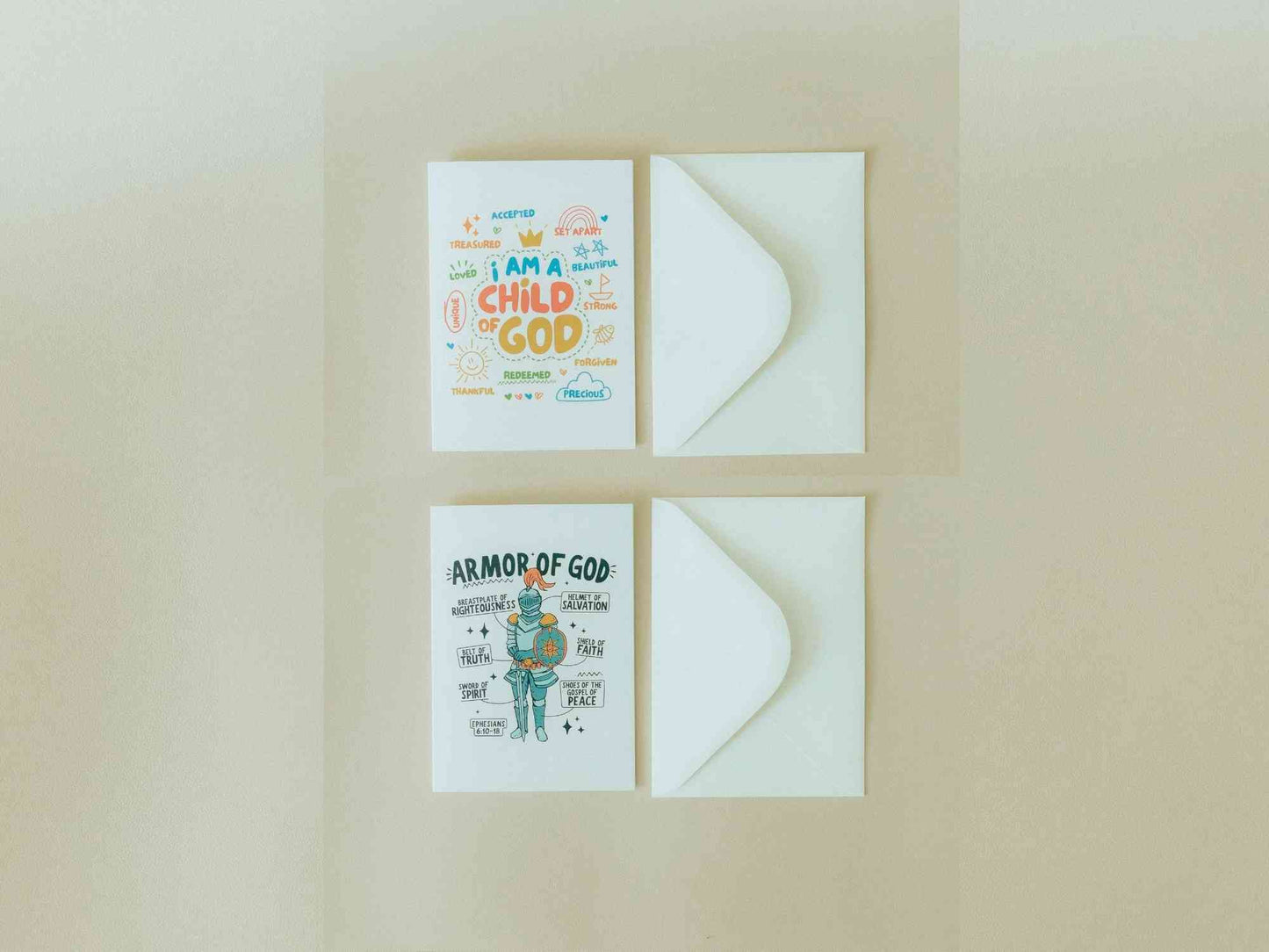 Christian Greeting Cards Set #3, Uplifting Ministering Card, Encouragement Card