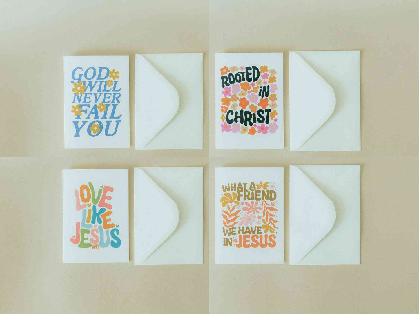 Christian Greeting Cards Set #1, Uplifting Ministering Card, Encouragement Card