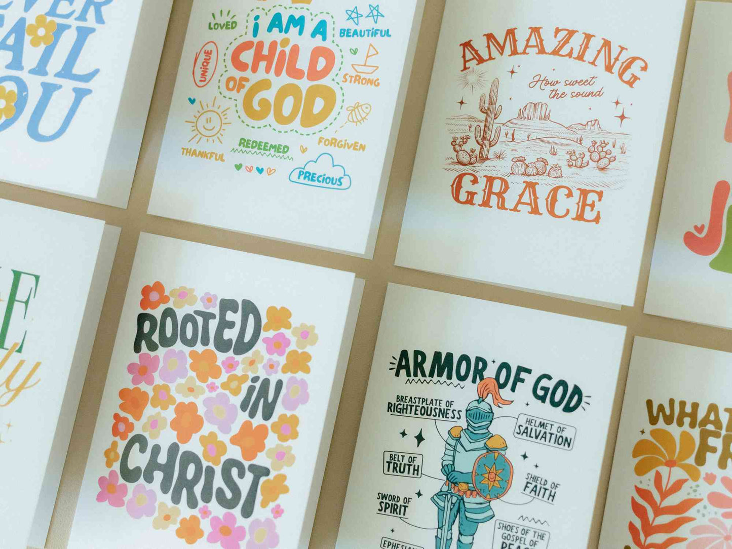 Christian Greeting Cards Set #3, Uplifting Ministering Card, Encouragement Card