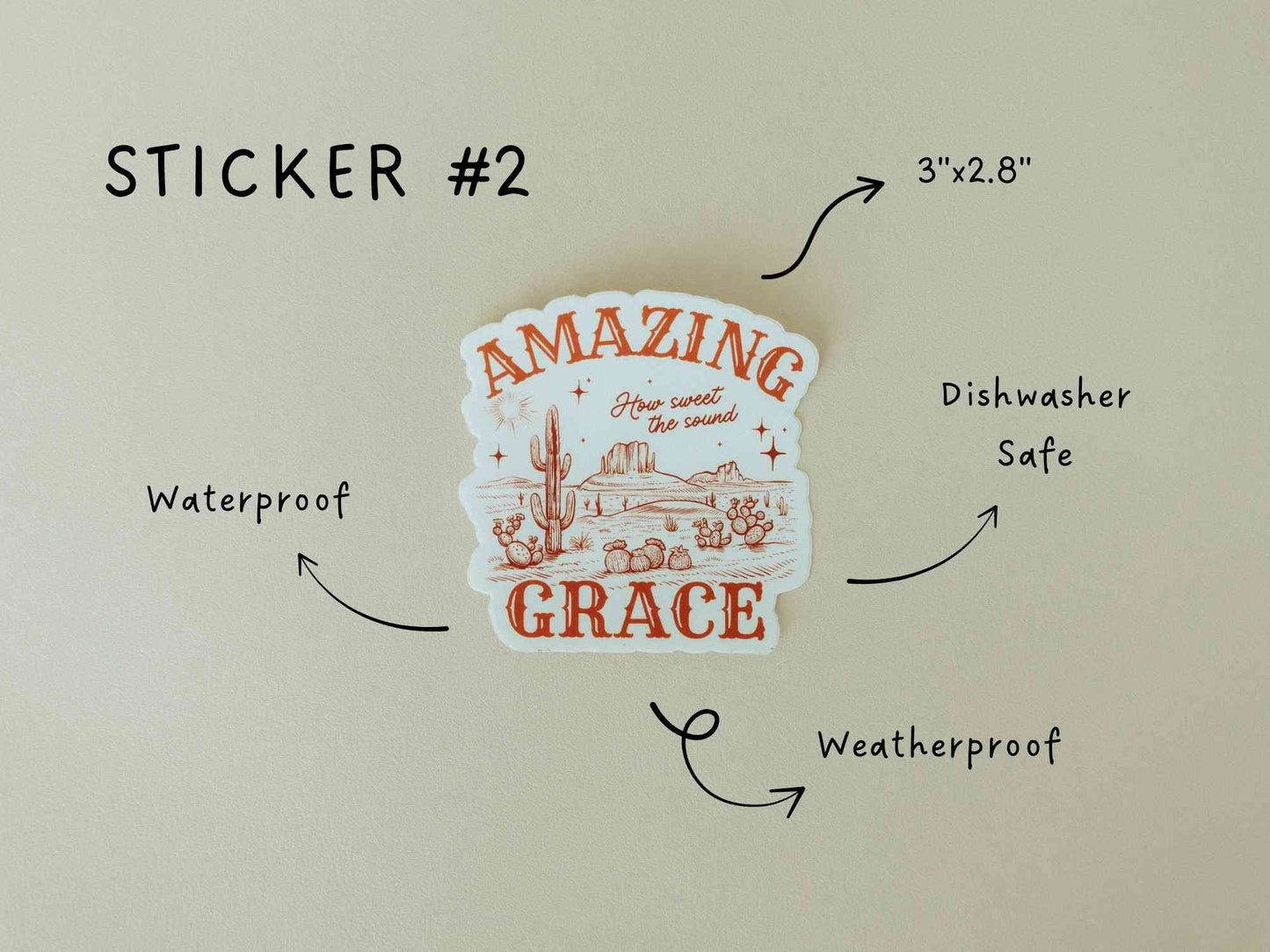 Christian Vinyl Sticker Set #5, Waterproof Stickers, Christian Stickers, Bible Stickers, Faith Stickers