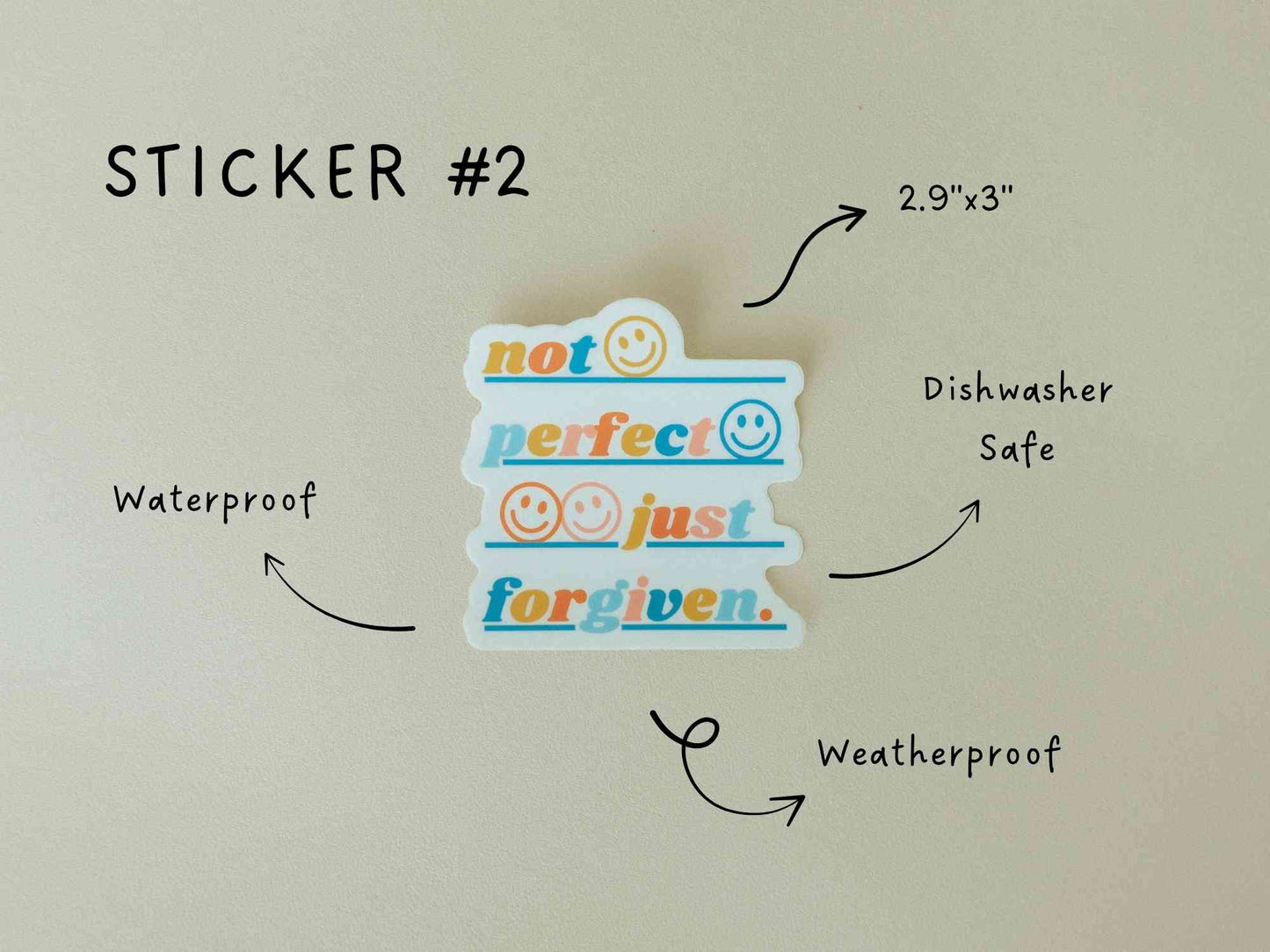 Christian Vinyl Sticker Set #1, Waterproof Stickers, Christian Stickers, Bible Stickers, Faith Stickers