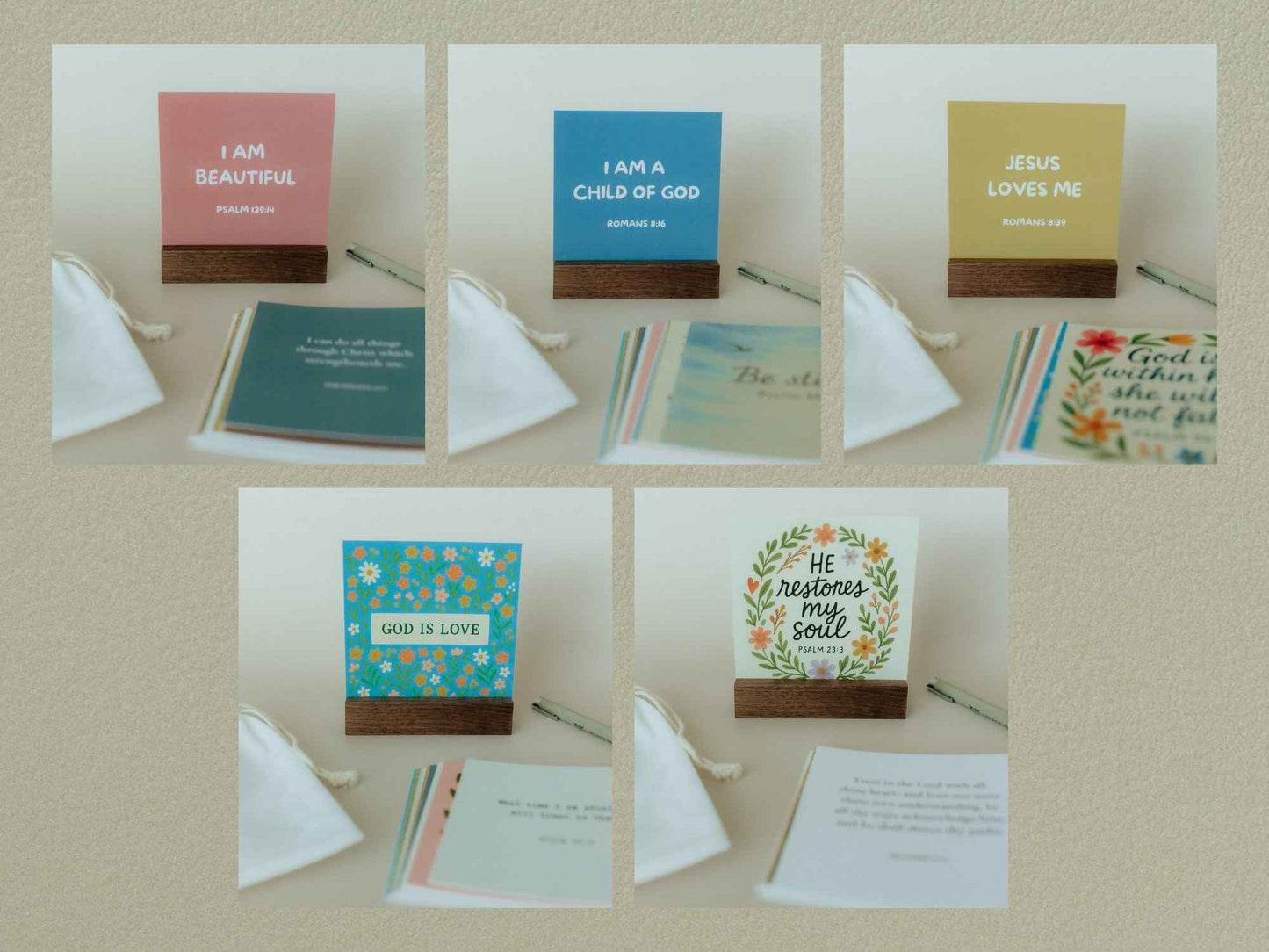 Create Your Own Scripture Card Set #4, Faith Encouragement Cards, Scripture Cards Set, Christian Gifts