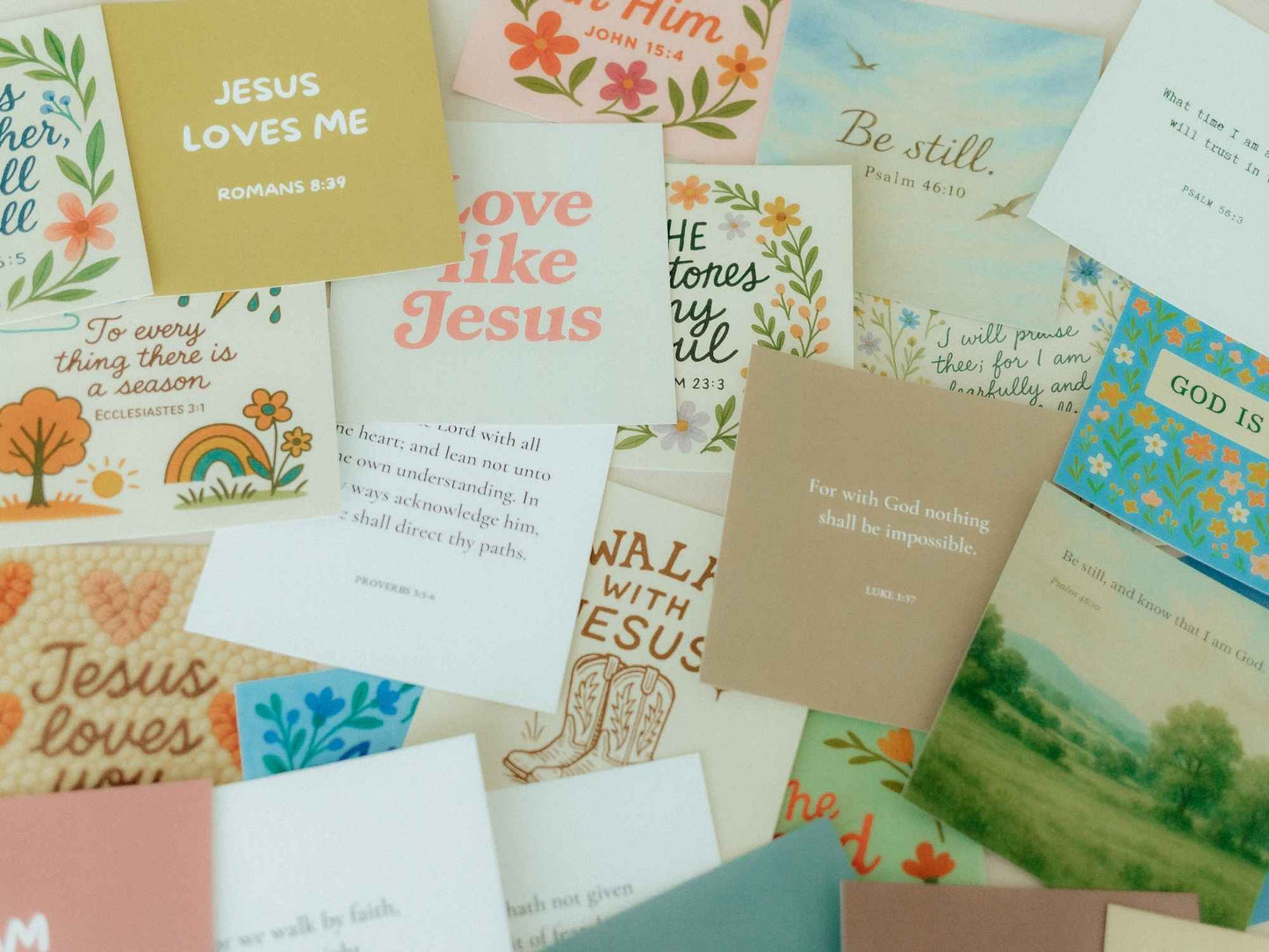 Create Your Own Scripture Card Set #4, Faith Encouragement Cards, Scripture Cards Set, Christian Gifts