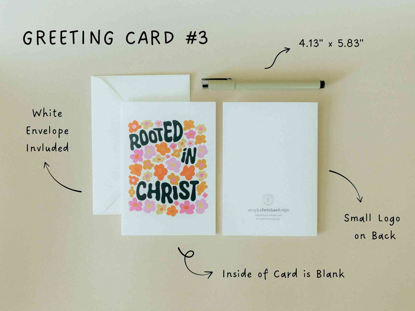 Christian Greeting Cards Set #1, Uplifting Ministering Card, Encouragement Card