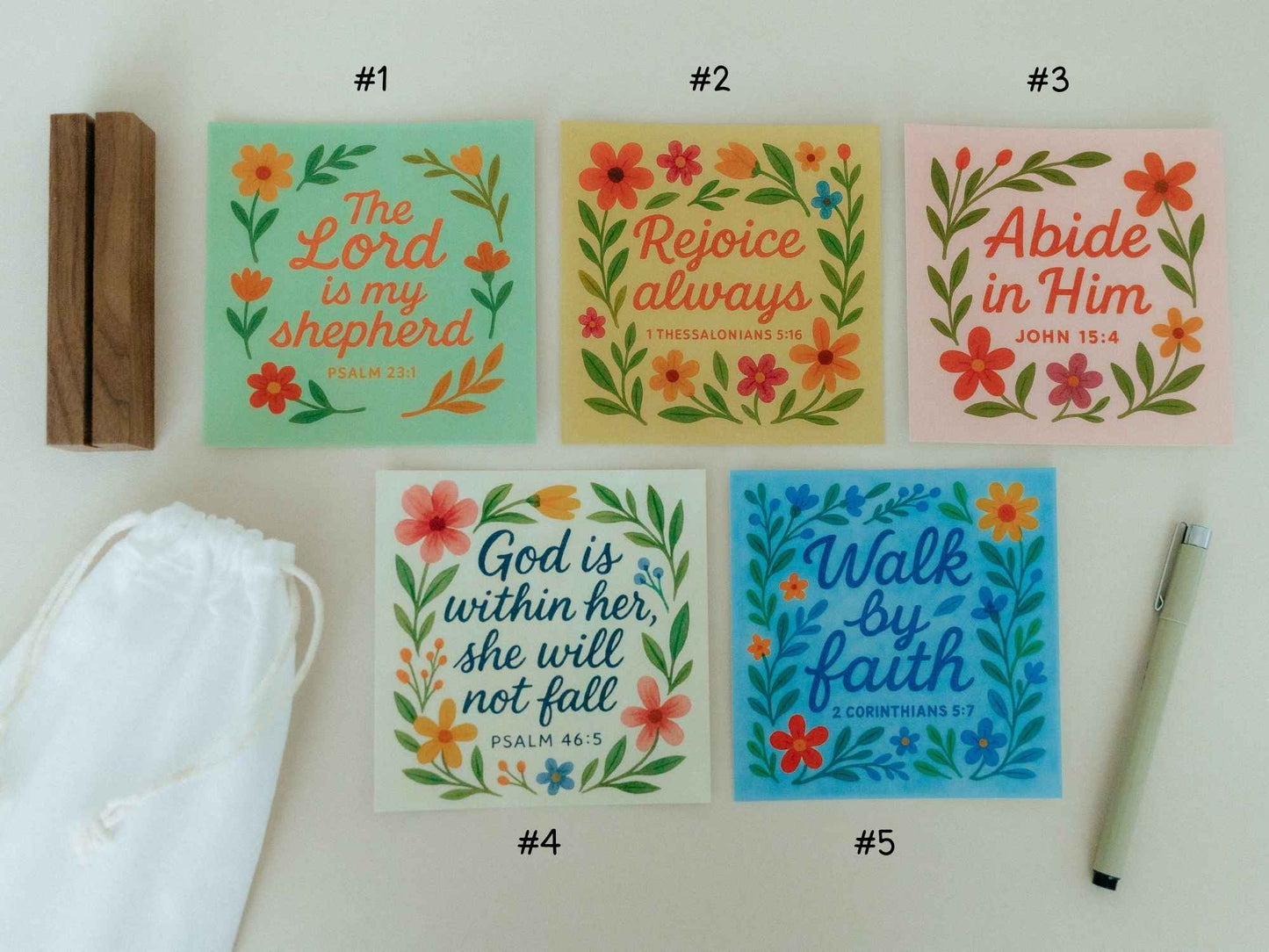 Create Your Own Scripture Card Set #5, Faith Encouragement Cards, Scripture Cards Set, Christian Gifts