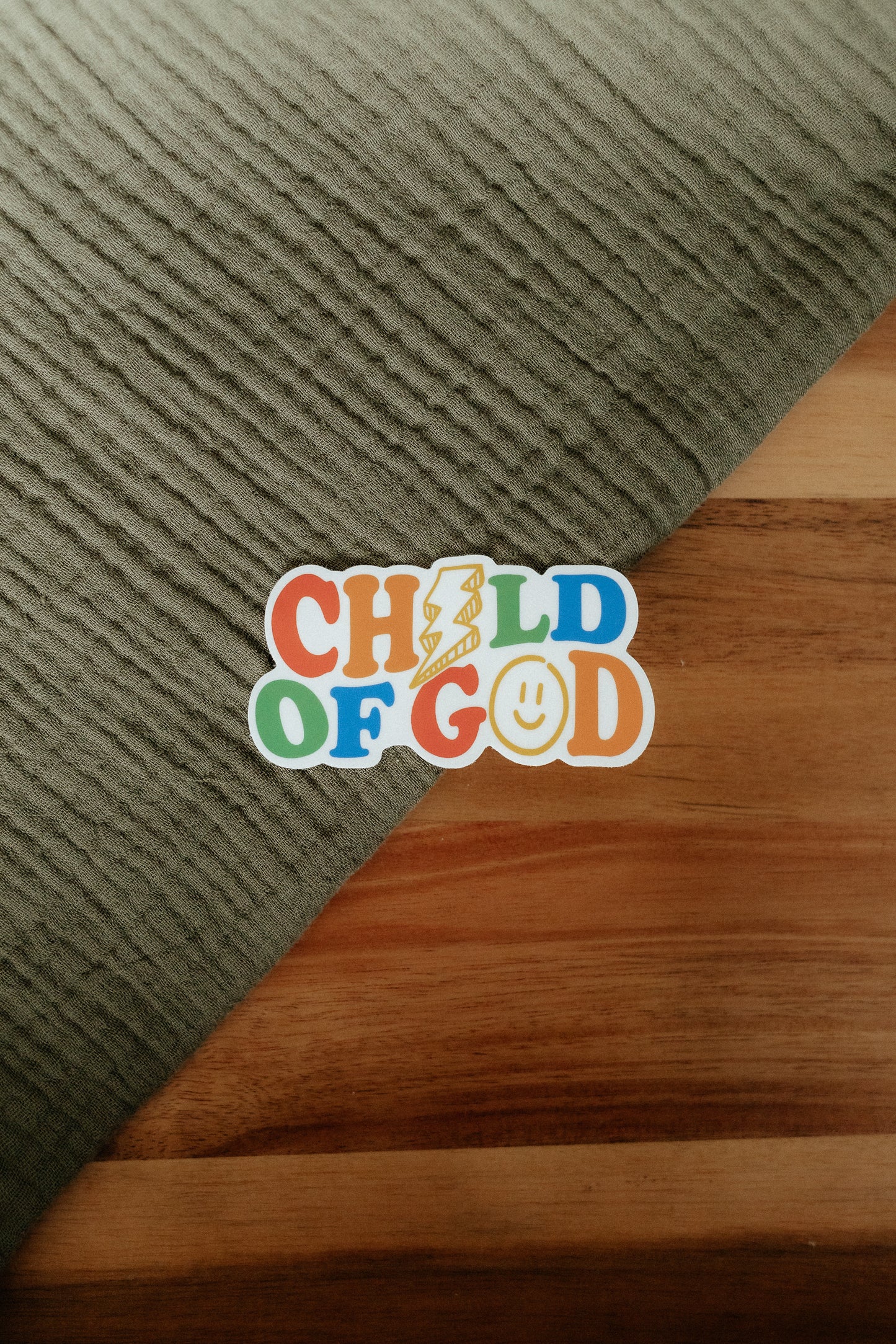 Child of God, Waterproof Vinyl Sticker, 3x1.6"