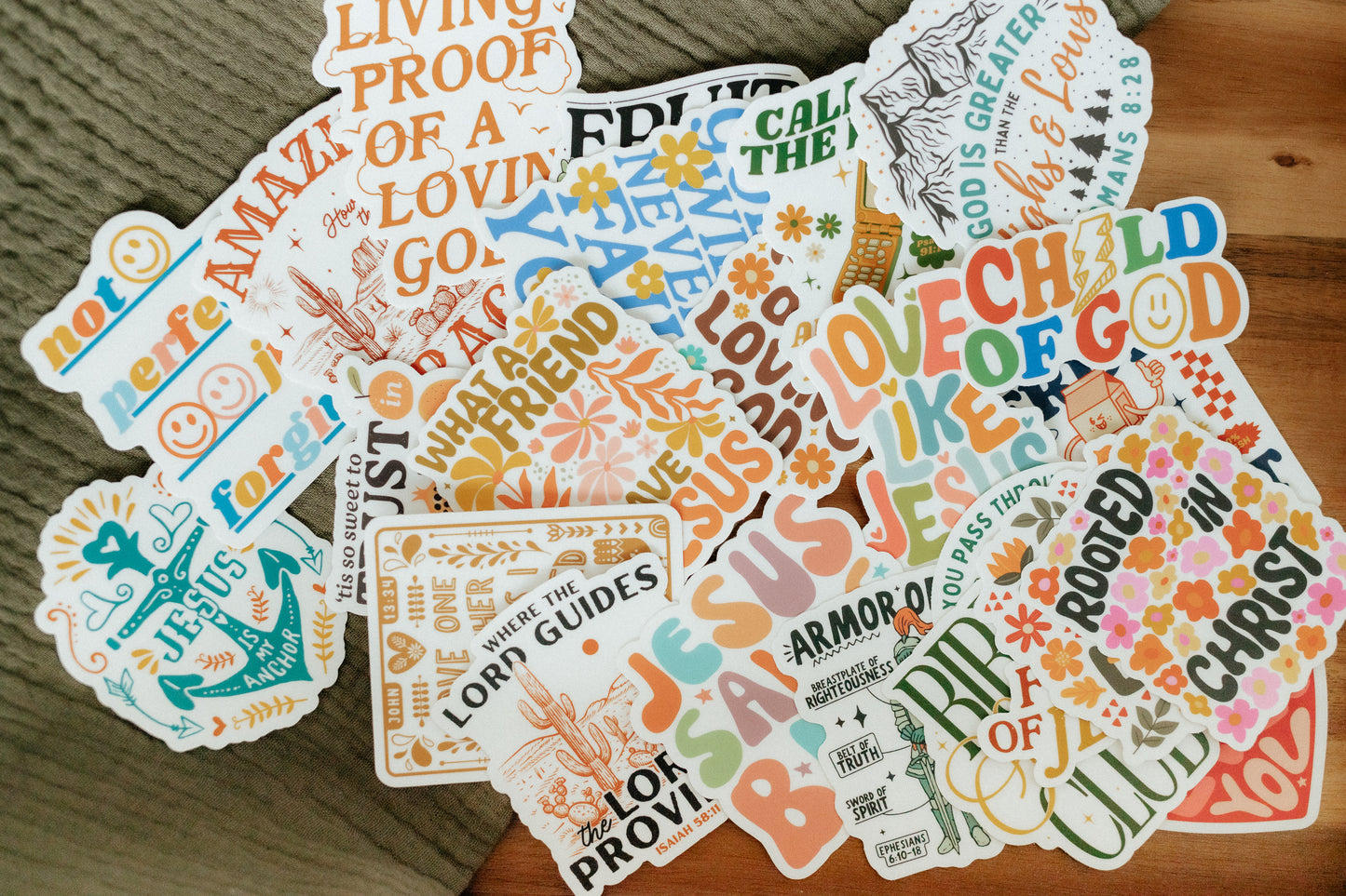 Fruit of the Spirit, Waterproof Vinyl Sticker, 2.7x3"