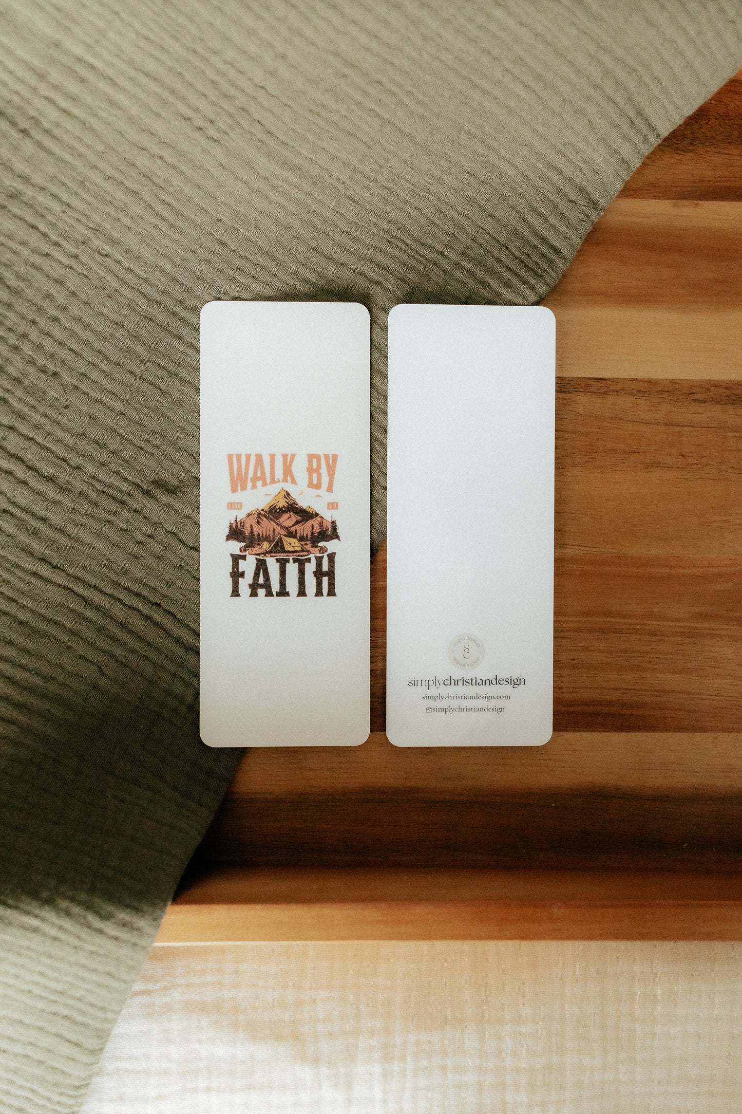Walk By Faith, Christian Bookmark