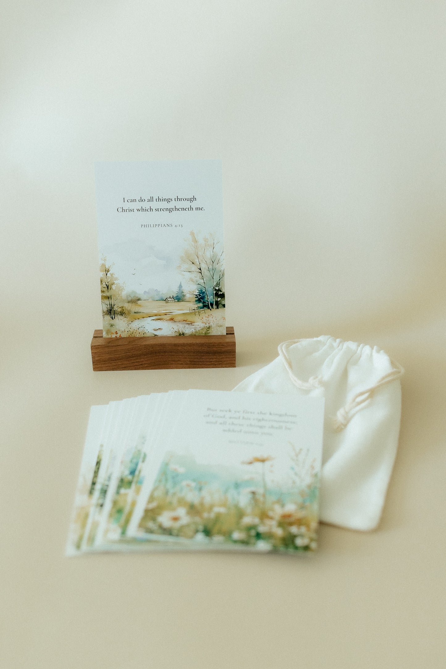 Weekly Scripture Card Pack, Flowers & Fields, 52 Scriptures for 52 Weeks