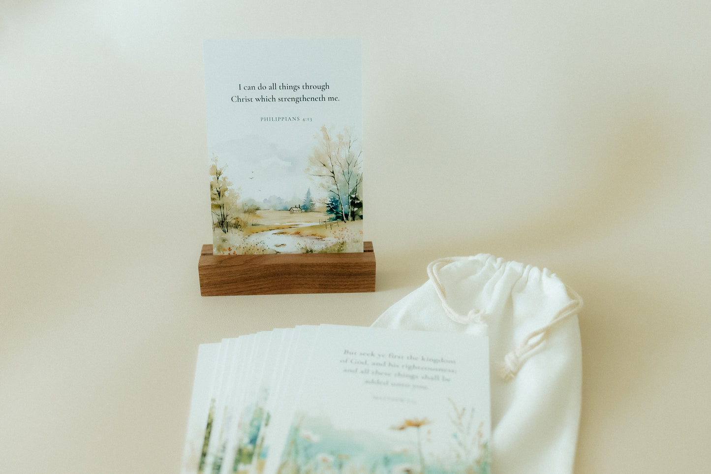 Weekly Scripture Card Pack, Flowers & Fields, 52 Scriptures for 52 Weeks
