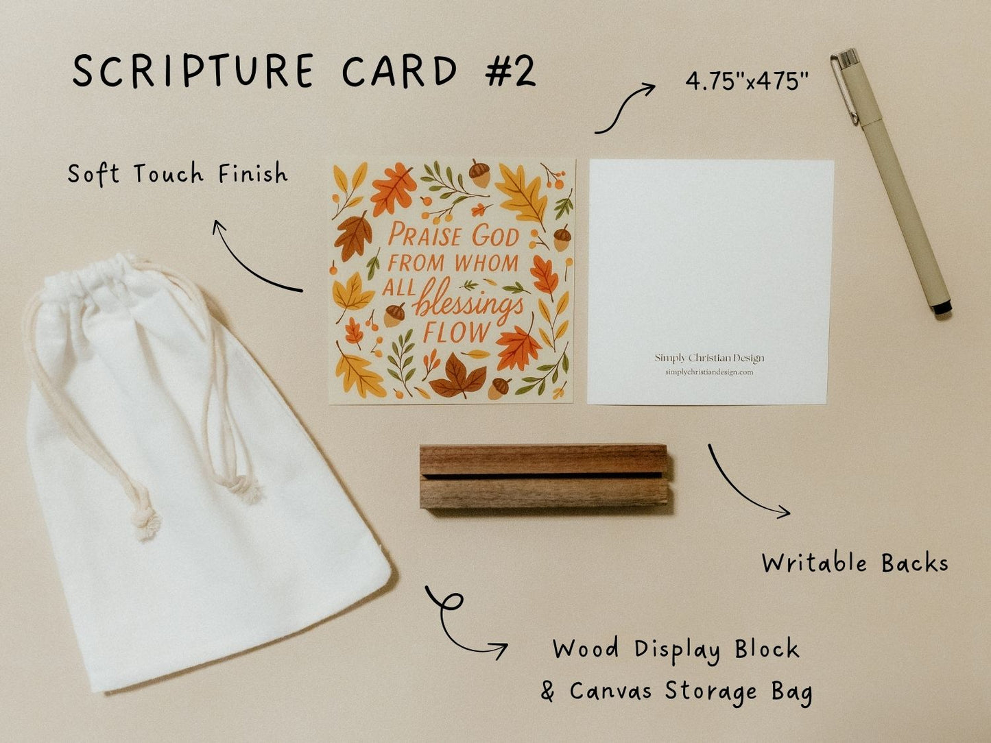 Create Your Own Scripture Card Set #6, Thanksgiving Faith Encouragement Cards, Scripture Cards Set, Christian Gifts