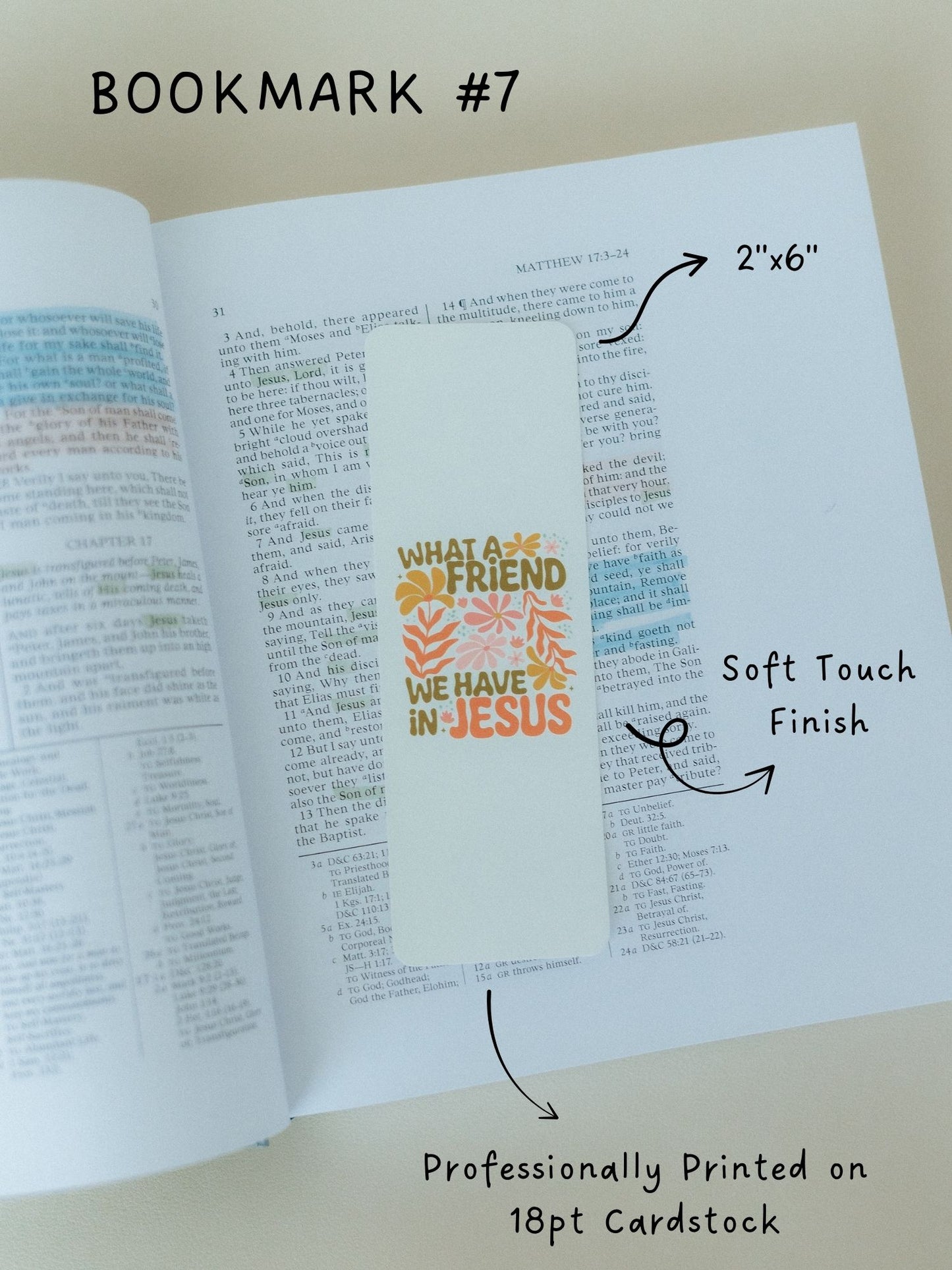 Christian Bookmark Set #2, Cute Bookmarks, Bible Bookmarks, Christian Bookmark, Christian Gifts
