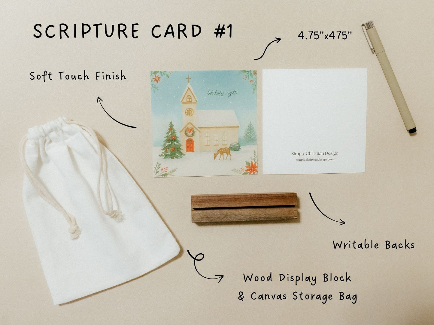 Create Your Own Scripture Card Set #7, Christmas Faith Encouragement Cards, Scripture Cards Set, Christian Gifts