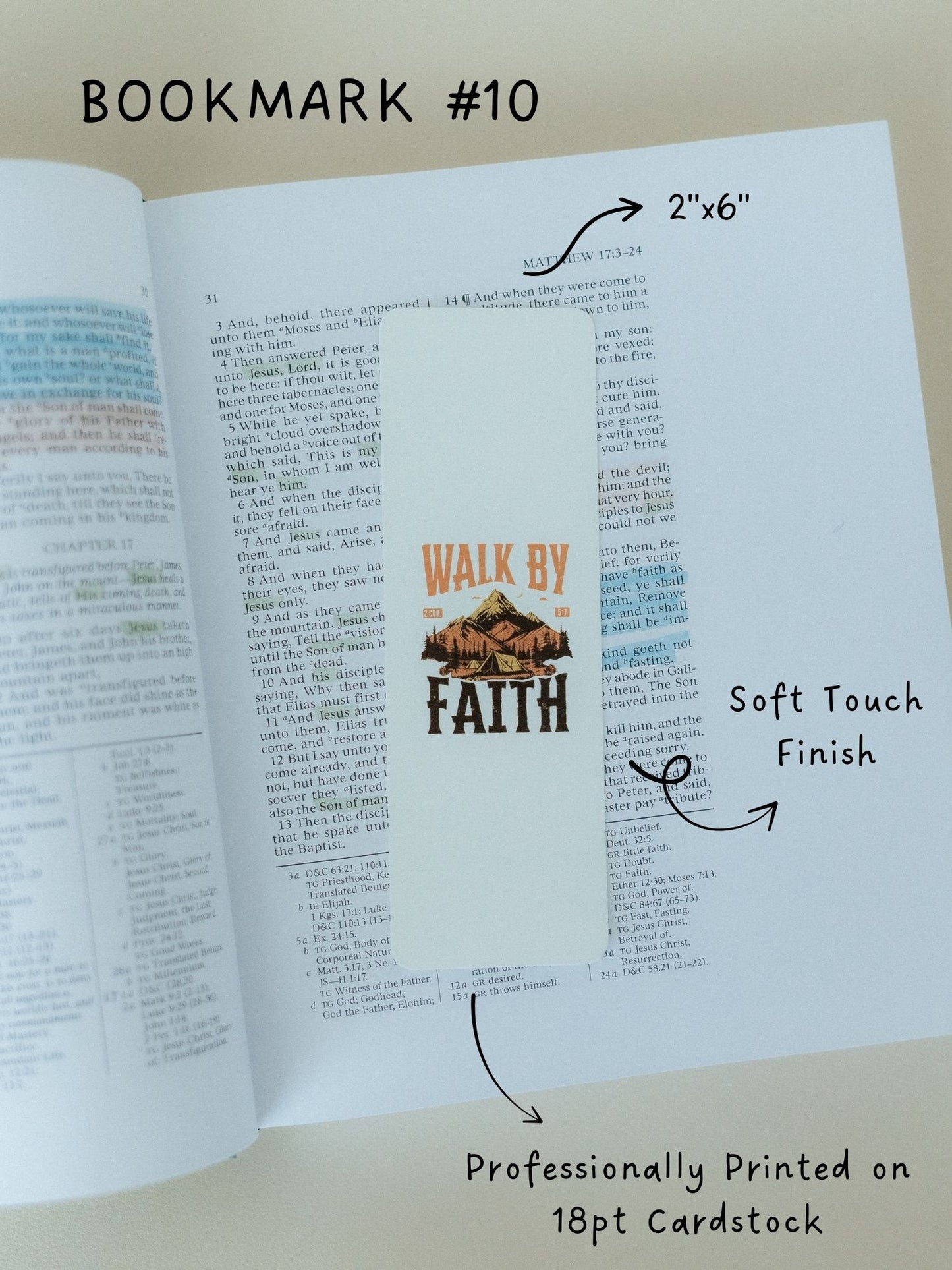 Christian Bookmark Set #3, Cute Bookmarks, Bible Bookmarks, Christian Bookmark, Christian Gifts