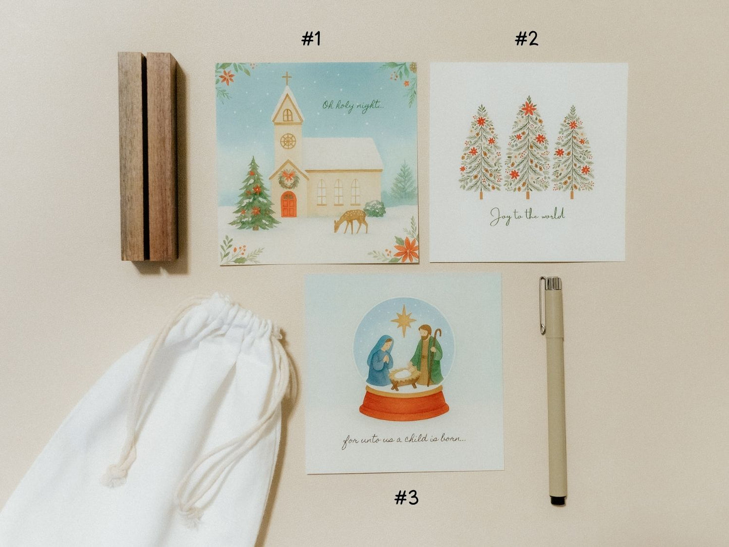 Create Your Own Scripture Card Set #7, Christmas Faith Encouragement Cards, Scripture Cards Set, Christian Gifts