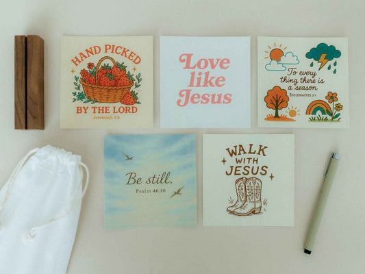 Create Your Own Scripture Card Set #1, Faith Encouragement Cards, Scripture Cards Set, Christian Gifts