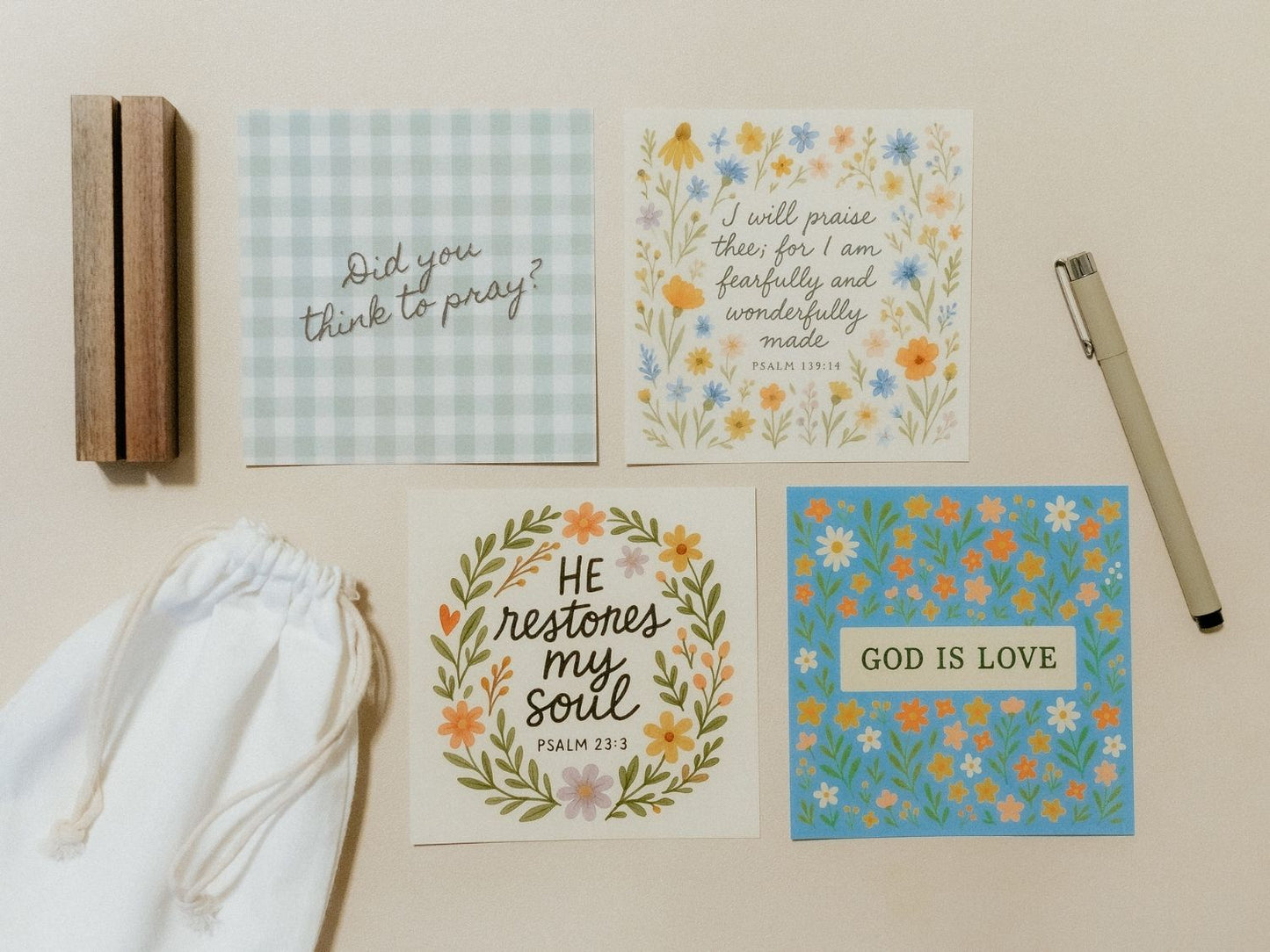 Create Your Own Scripture Card Set #4, Faith Encouragement Cards, Scripture Cards Set, Christian Gifts