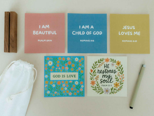 Create Your Own Scripture Card Set #4, Faith Encouragement Cards, Scripture Cards Set, Christian Gifts