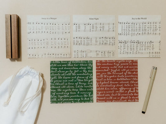 Create Your Own Scripture Card Set #3, Christmas Music Faith Encouragement Cards, Scripture Cards Set, Christian Gifts