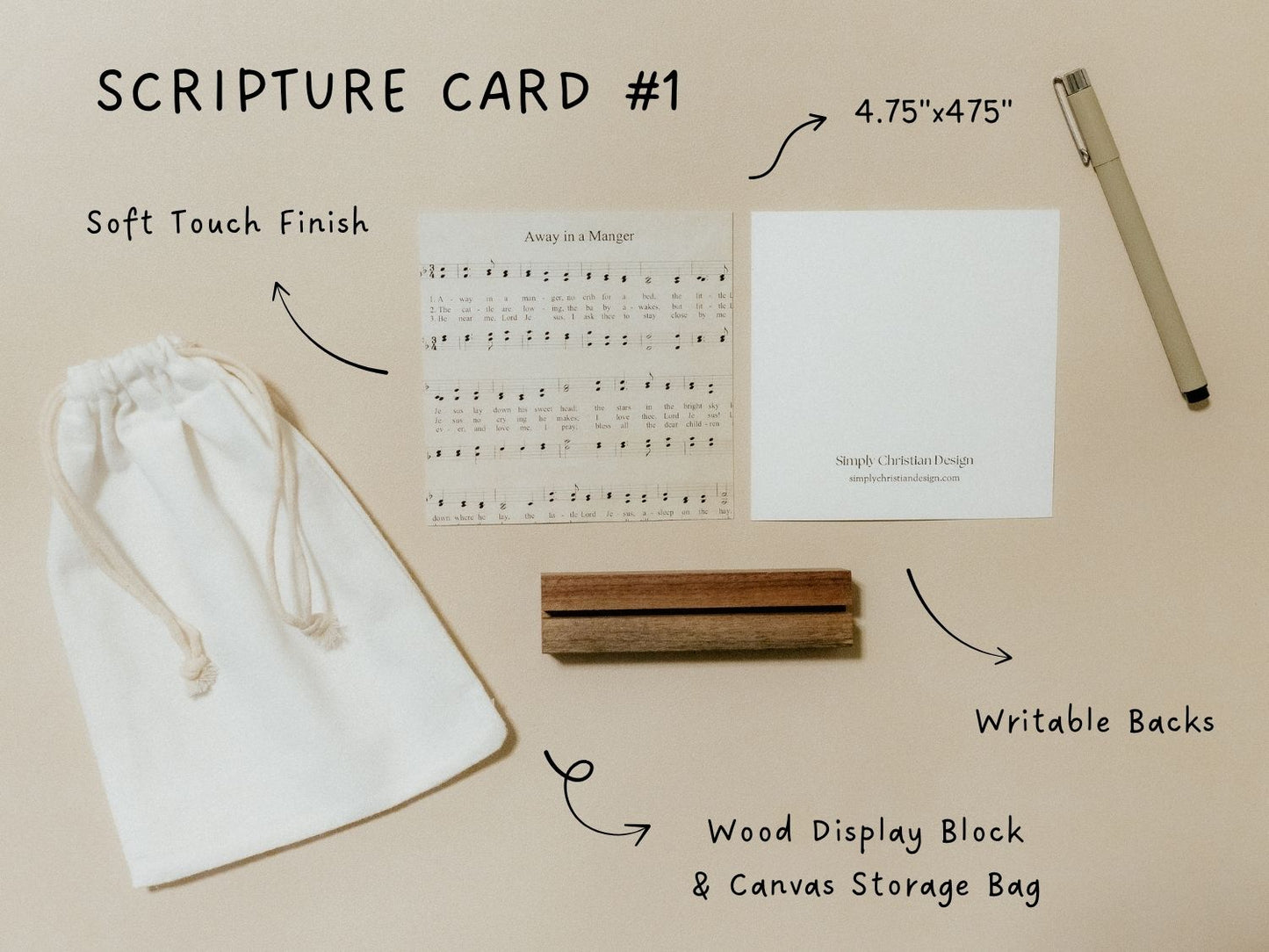 Create Your Own Scripture Card Set #3, Christmas Music Faith Encouragement Cards, Scripture Cards Set, Christian Gifts