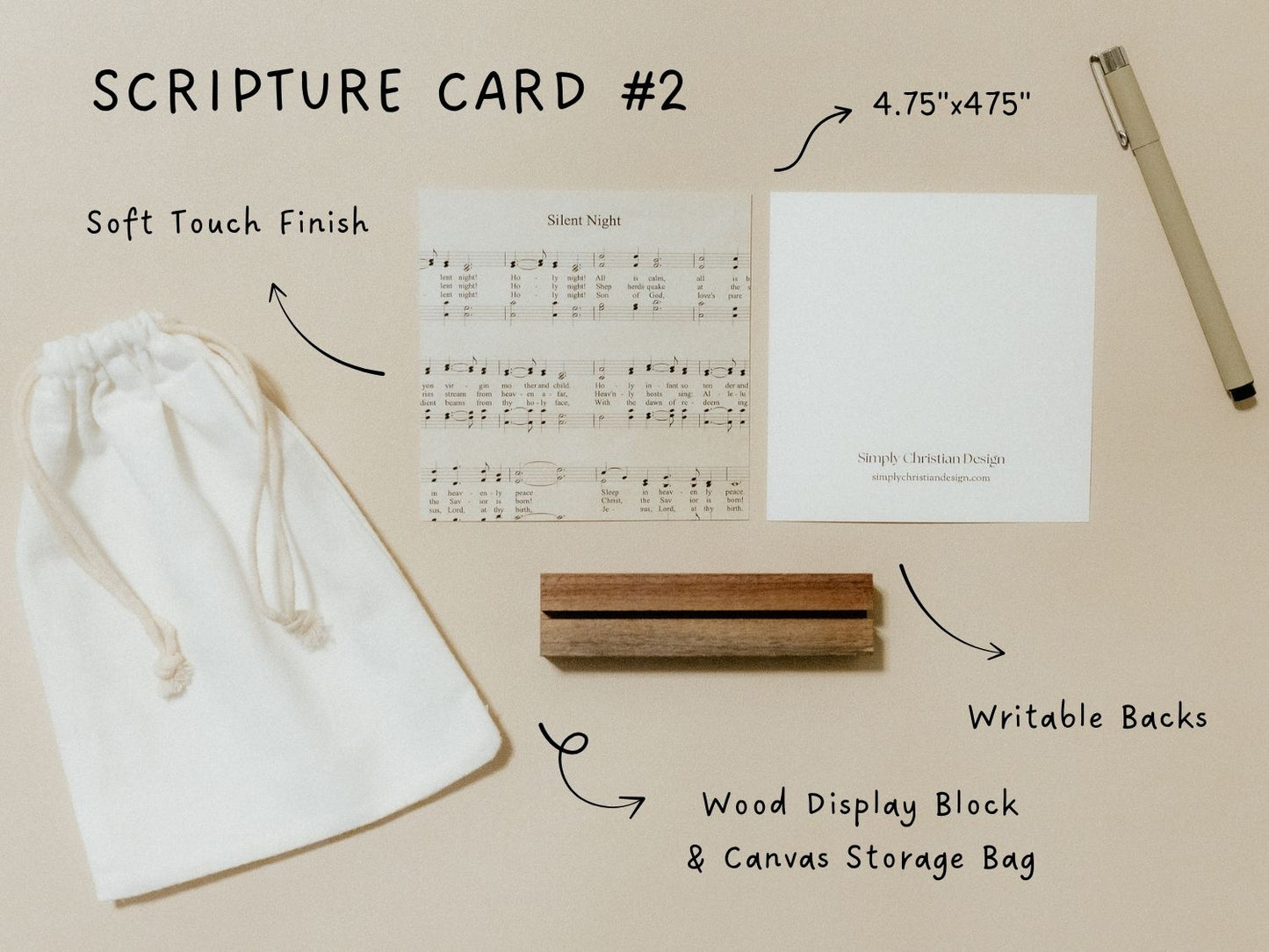 Create Your Own Scripture Card Set #3, Christmas Music Faith Encouragement Cards, Scripture Cards Set, Christian Gifts