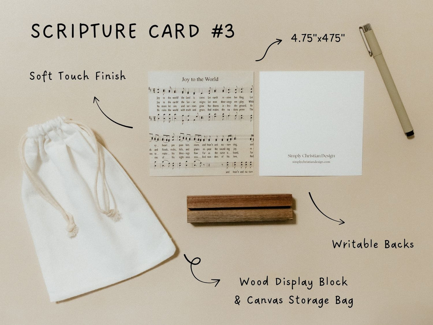 Create Your Own Scripture Card Set #3, Christmas Music Faith Encouragement Cards, Scripture Cards Set, Christian Gifts