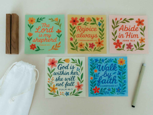 Create Your Own Scripture Card Set #5, Faith Encouragement Cards, Scripture Cards Set, Christian Gifts