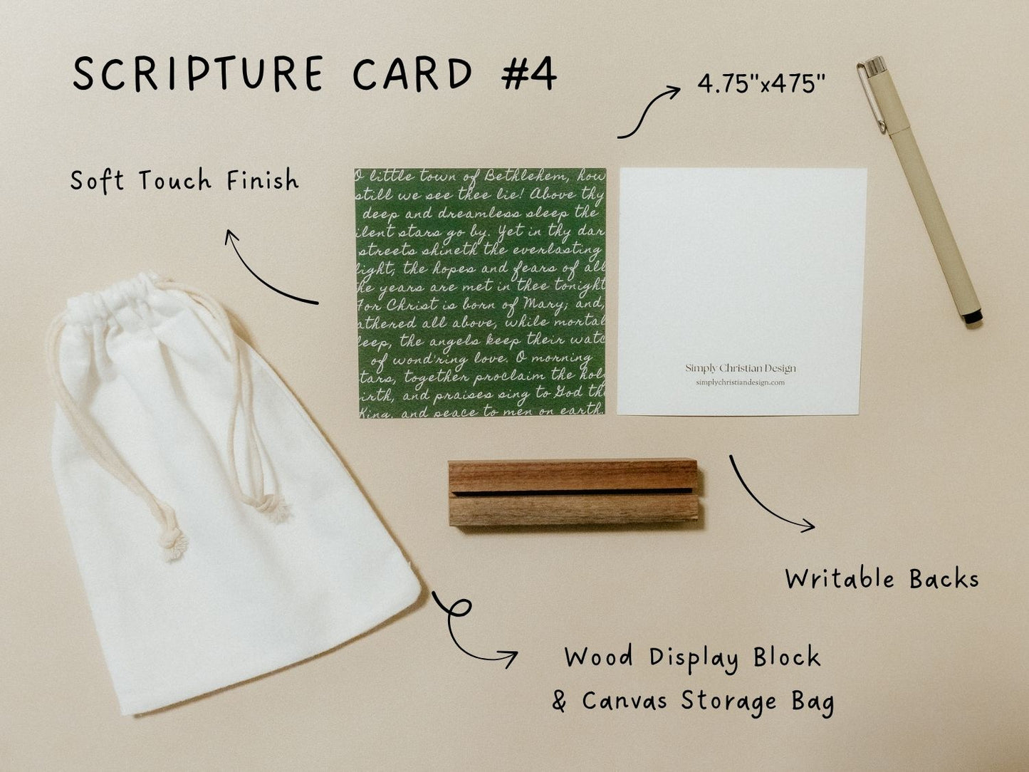 Create Your Own Scripture Card Set #3, Christmas Music Faith Encouragement Cards, Scripture Cards Set, Christian Gifts