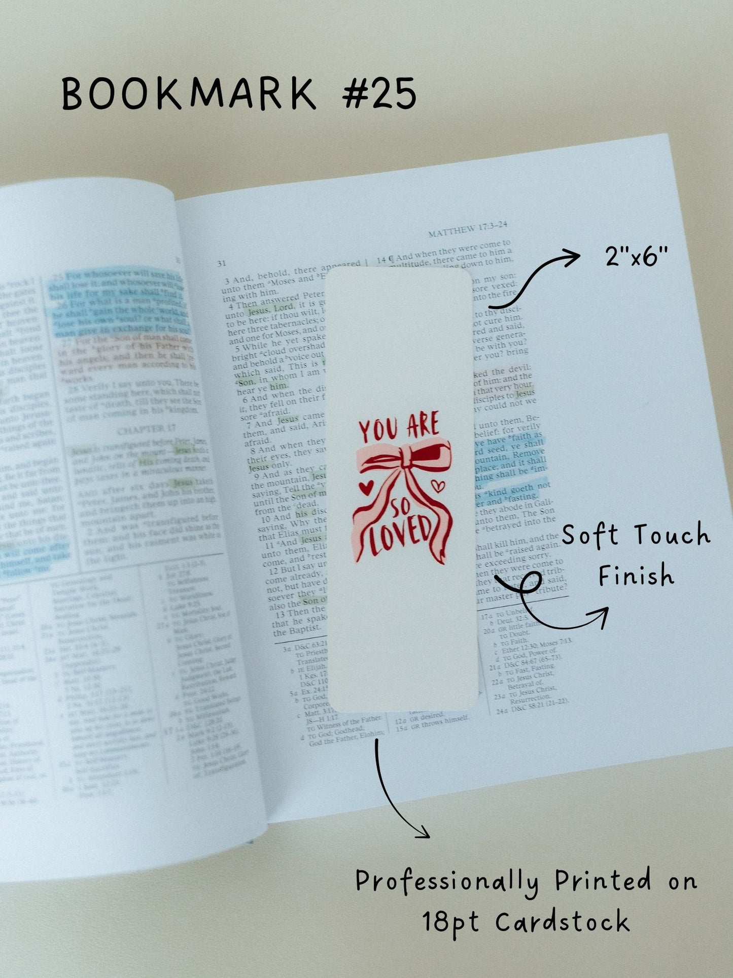 Christian Bookmark Set #6, Cute Bookmarks, Bible Bookmarks, Christian Bookmark, Christian Gifts