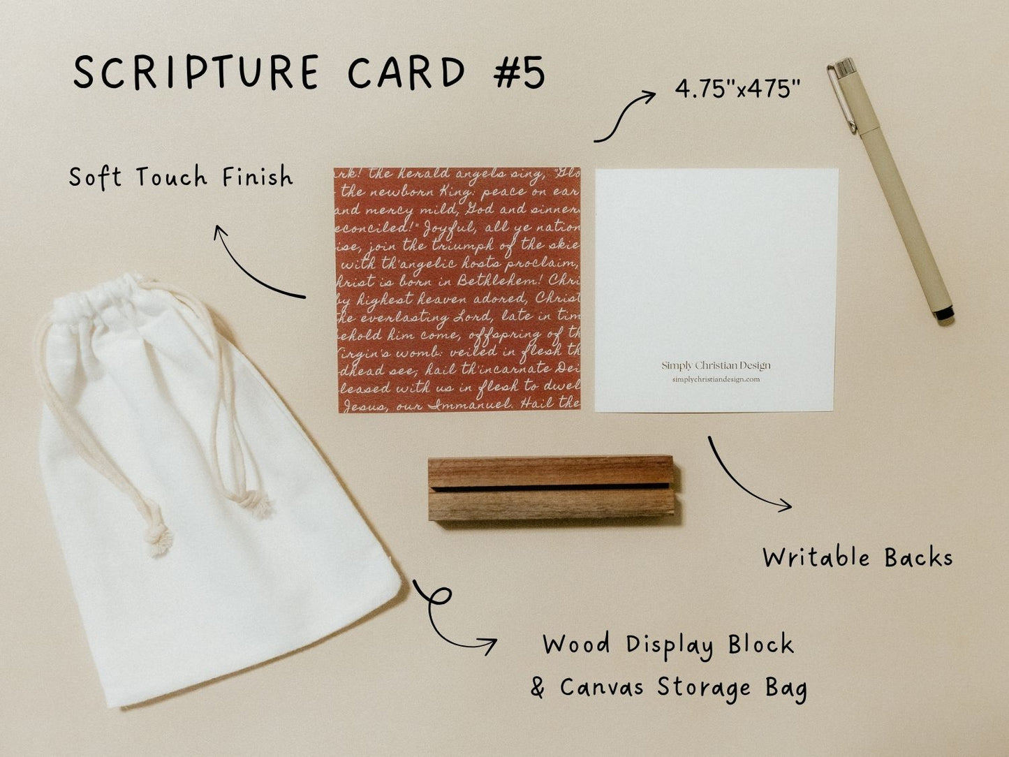 Create Your Own Scripture Card Set #3, Christmas Music Faith Encouragement Cards, Scripture Cards Set, Christian Gifts