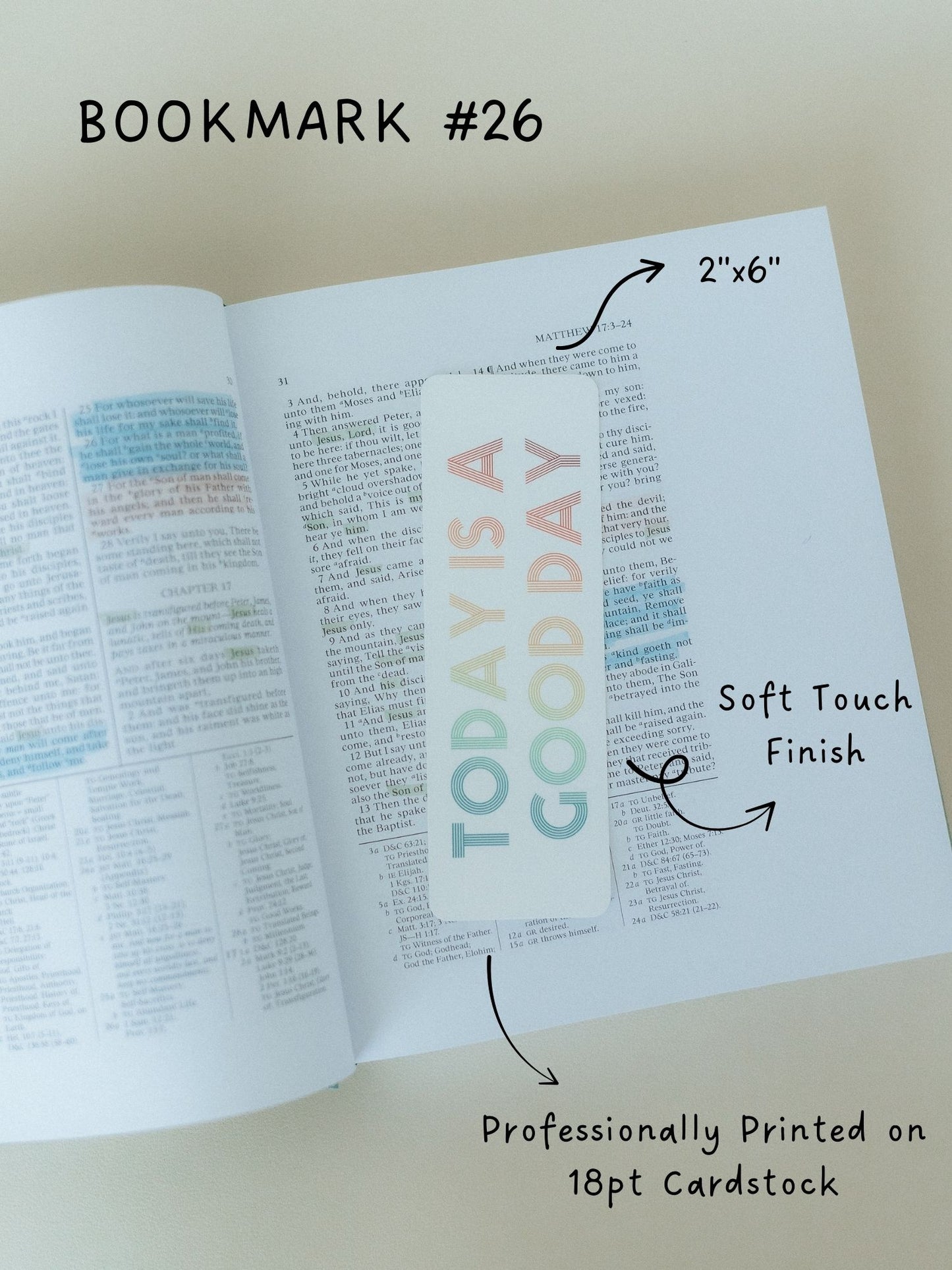 Christian Bookmark Set #6, Cute Bookmarks, Bible Bookmarks, Christian Bookmark, Christian Gifts