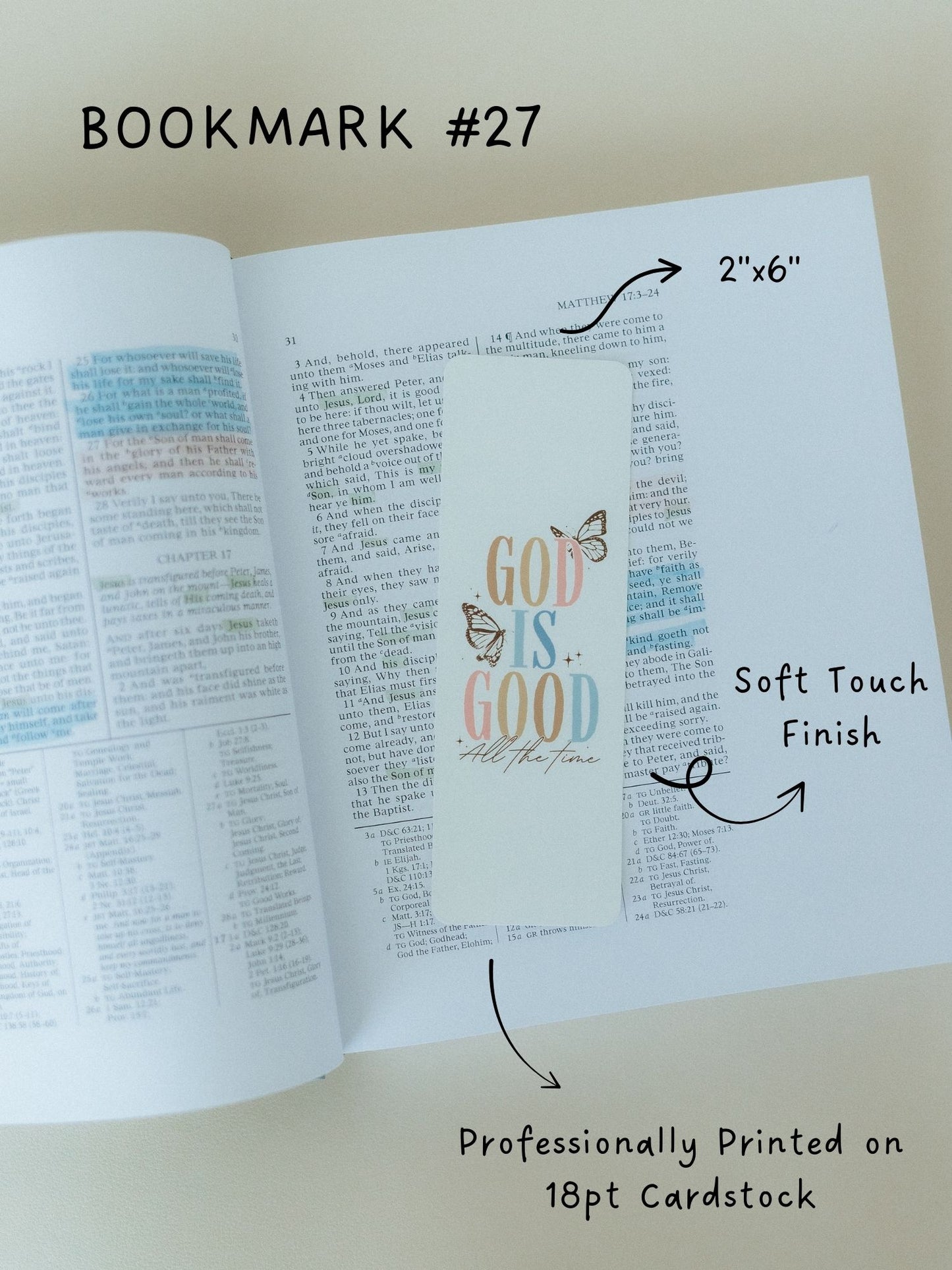 Christian Bookmark Set #6, Cute Bookmarks, Bible Bookmarks, Christian Bookmark, Christian Gifts