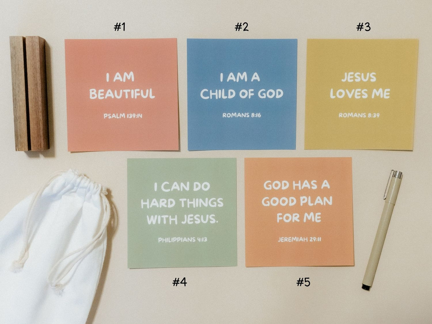 Create Your Own Scripture Card Set #10, Faith Encouragement Cards, Scripture Cards Set, Christian Gifts