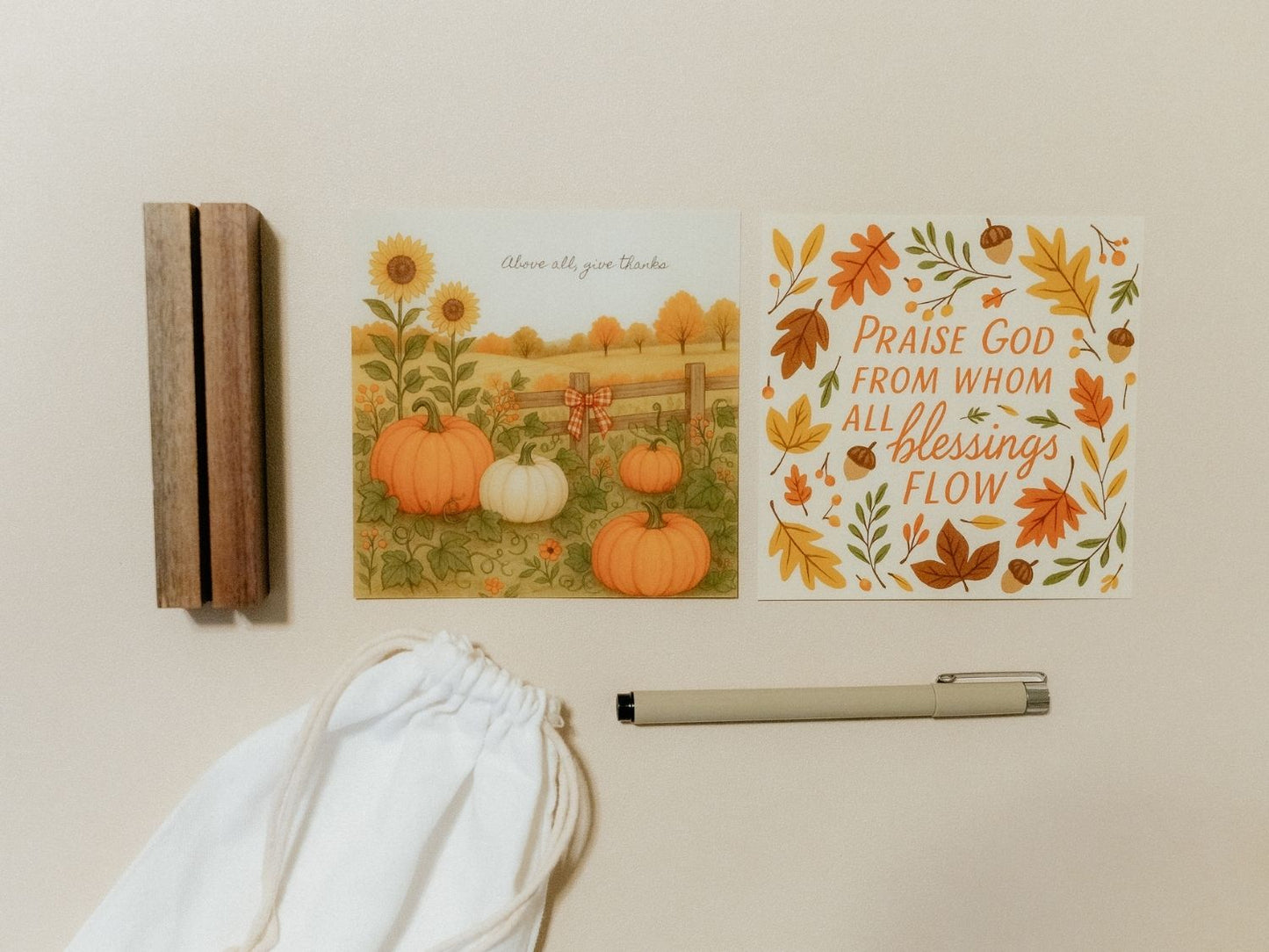 Create Your Own Scripture Card Set #6, Thanksgiving Faith Encouragement Cards, Scripture Cards Set, Christian Gifts