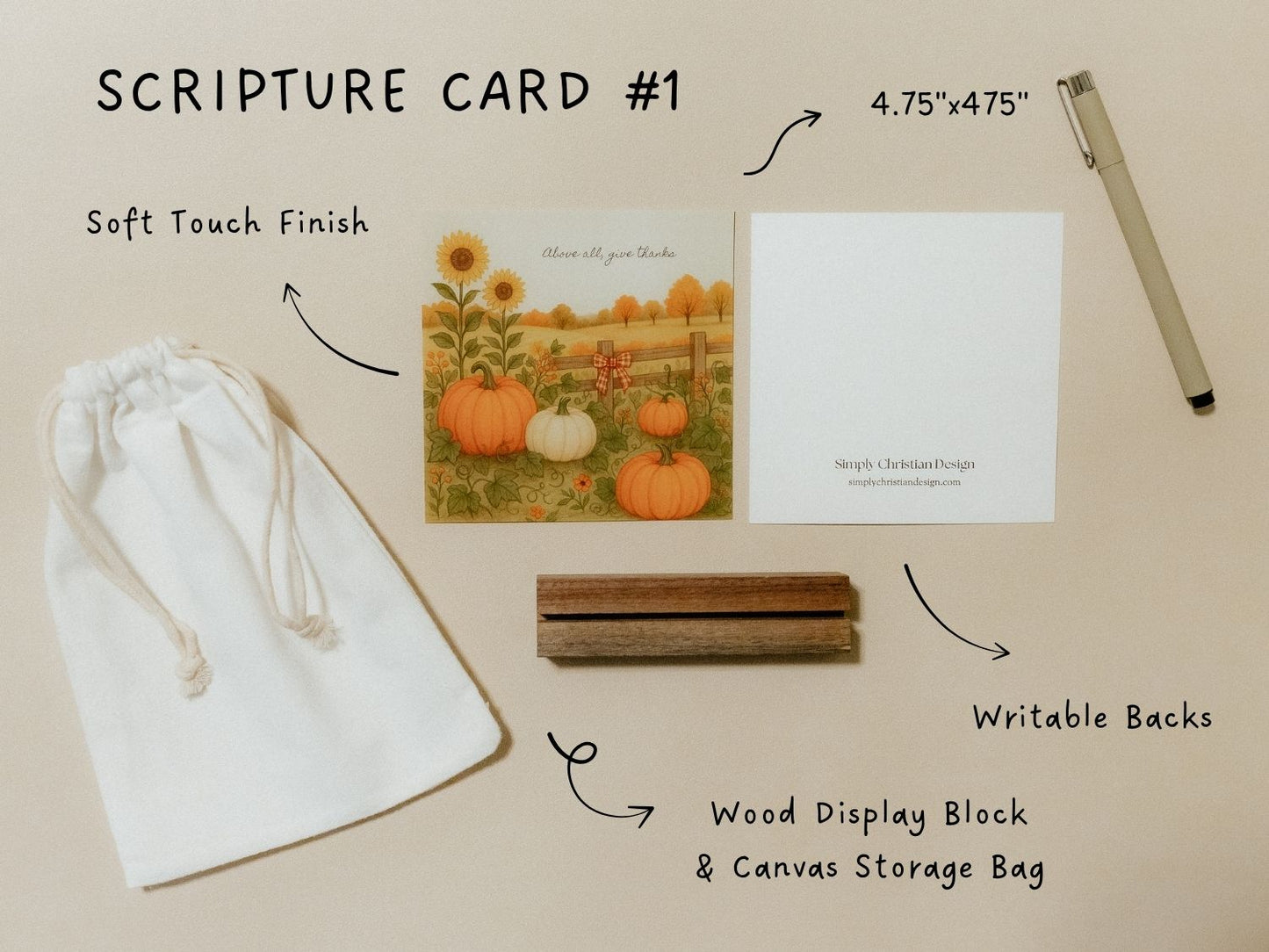 Create Your Own Scripture Card Set #6, Thanksgiving Faith Encouragement Cards, Scripture Cards Set, Christian Gifts