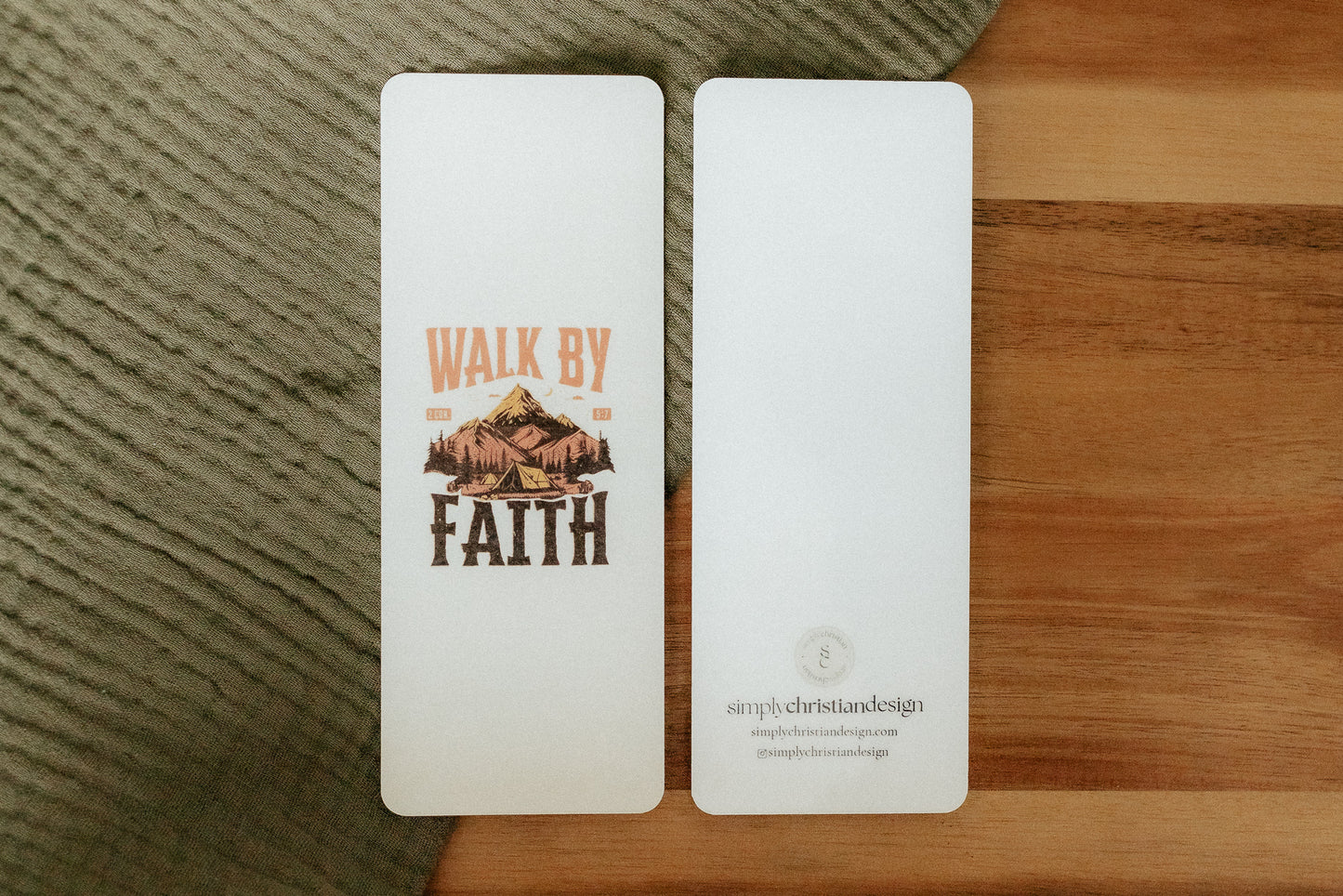 Walk By Faith, Christian Bookmark