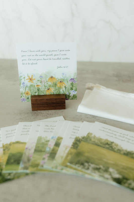 Mini Scripture Card Set, Landscape, 12 Bible Verse Cards