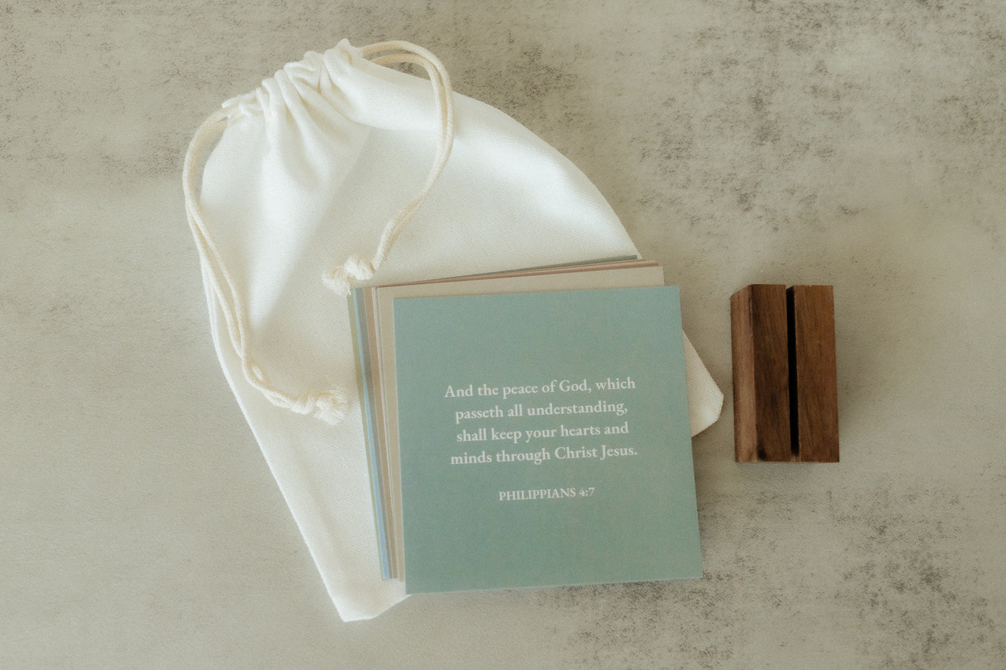 Mini Scripture Card Set, Earth Tones, 12 Bible Verse Cards