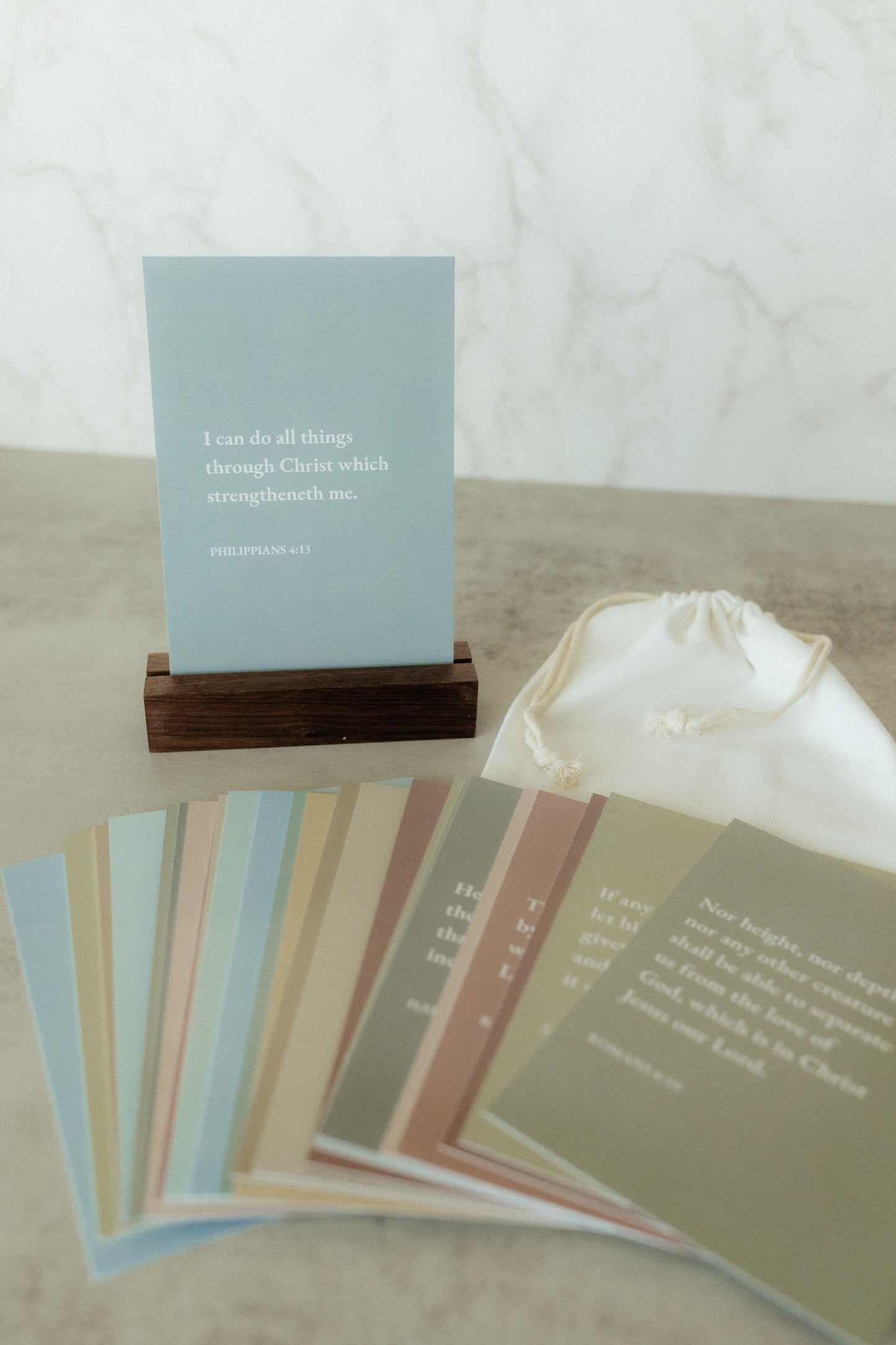 Weekly Scripture Card Pack, Earth Tones, 52 Scriptures for 52 Weeks