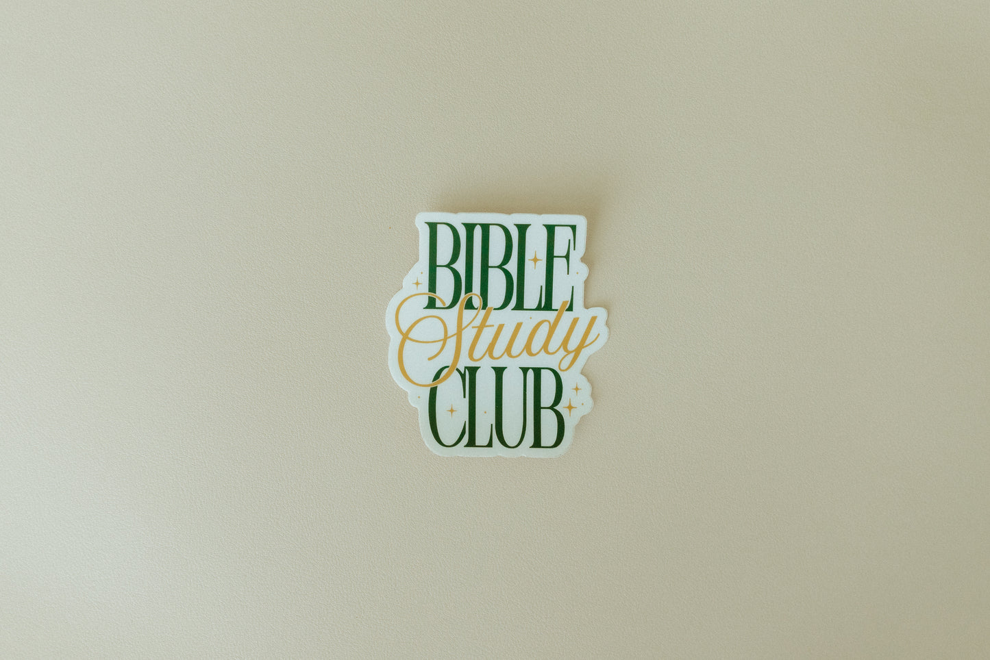 Bible Study Club, Waterproof Vinyl Sticker, 2.8x3"