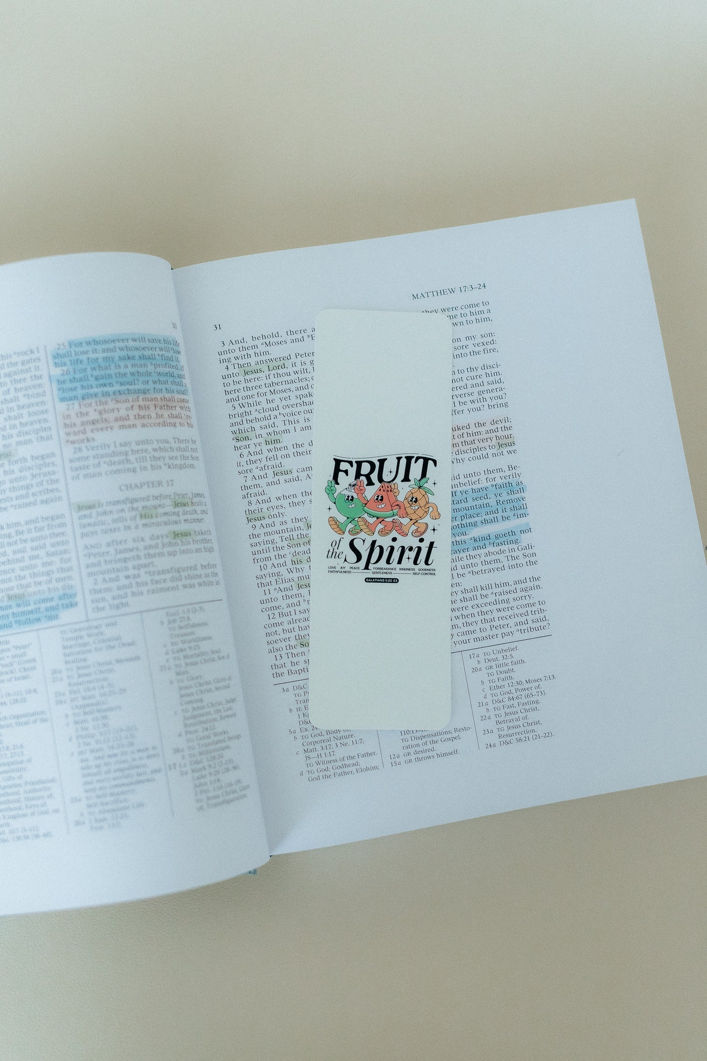Fruit Of The Spirit, Christian Bookmark