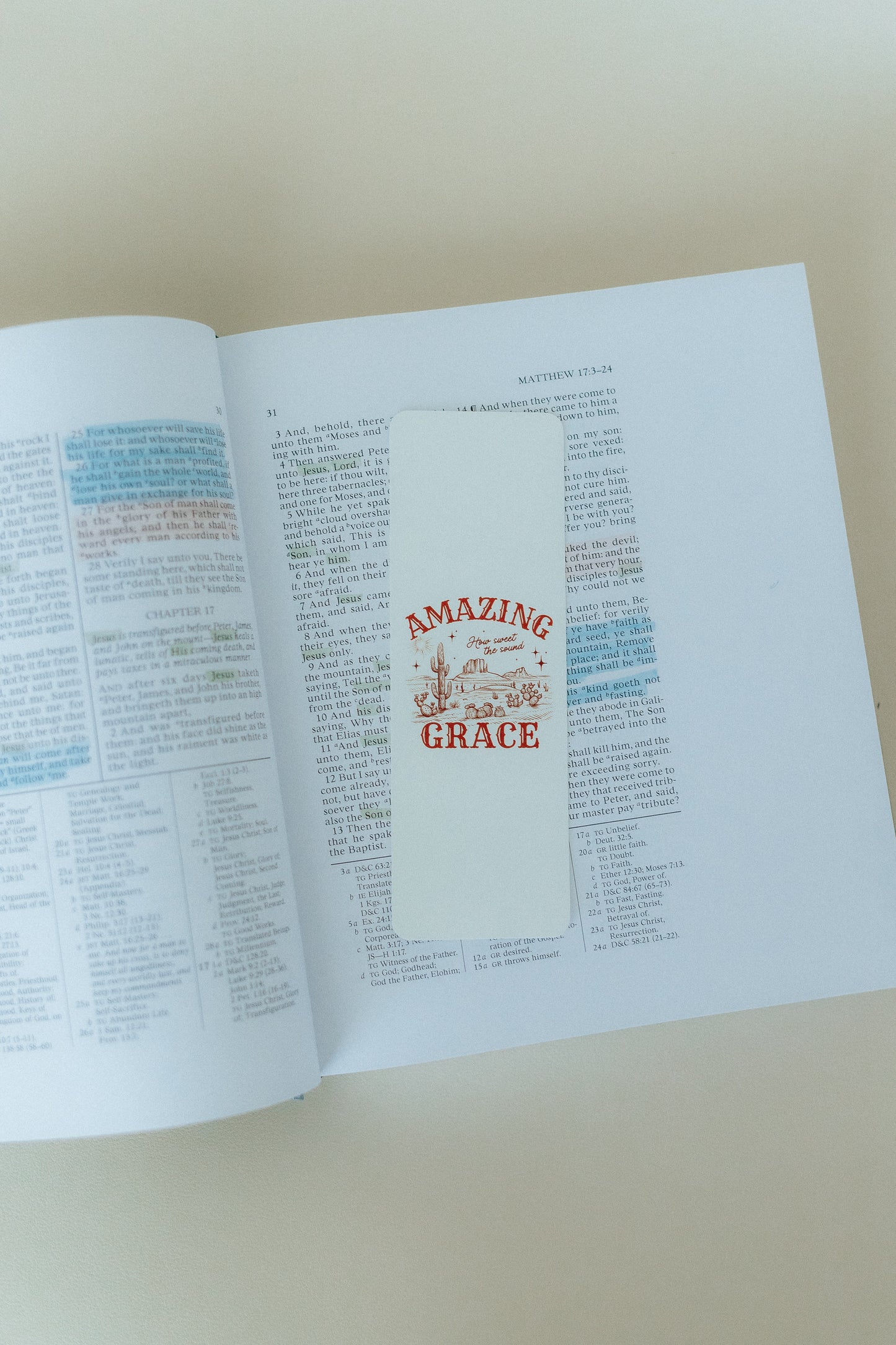 Amazing Grace, Christian Bookmark