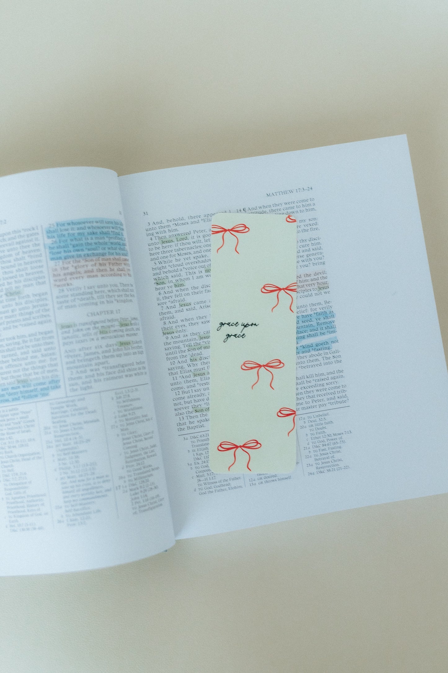 Grace Upon Grace, Christian Bookmark