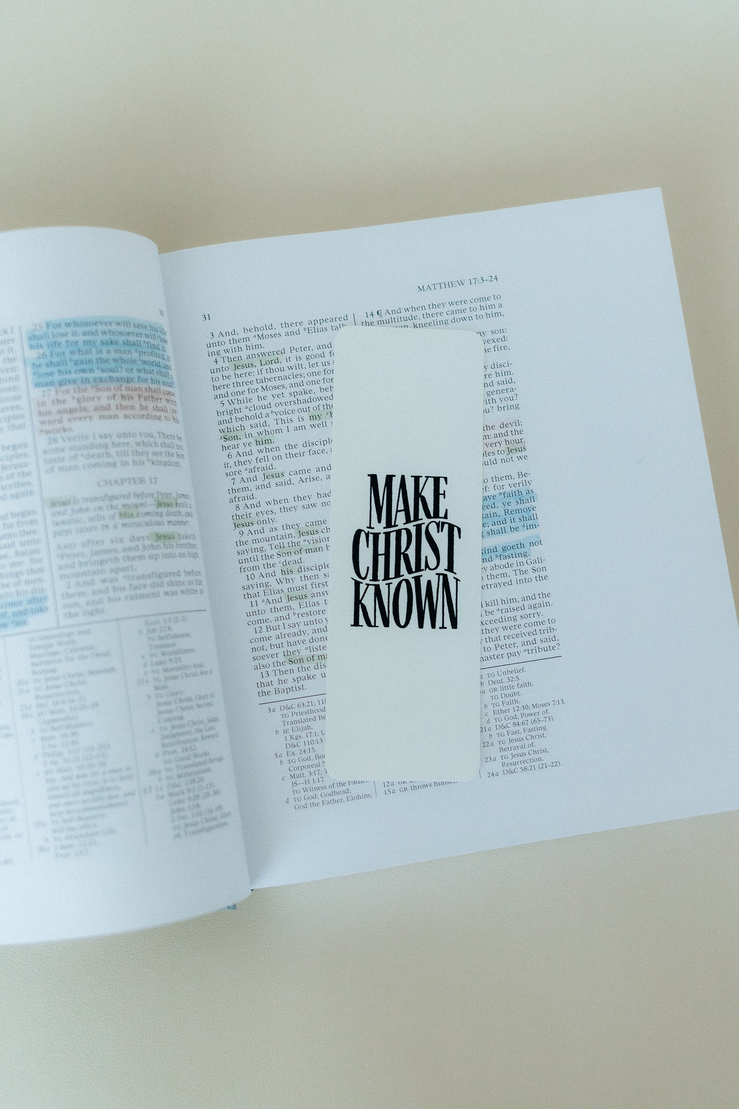 Make Christ Known, Christian Bookmark