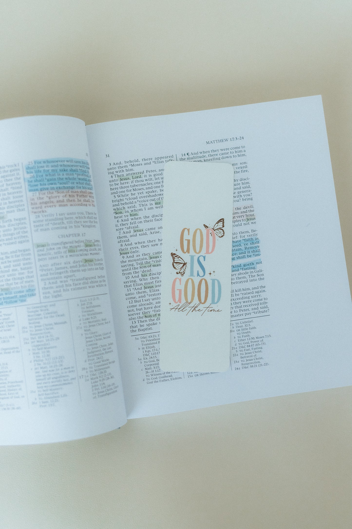 God Is Good, Christian Bookmark