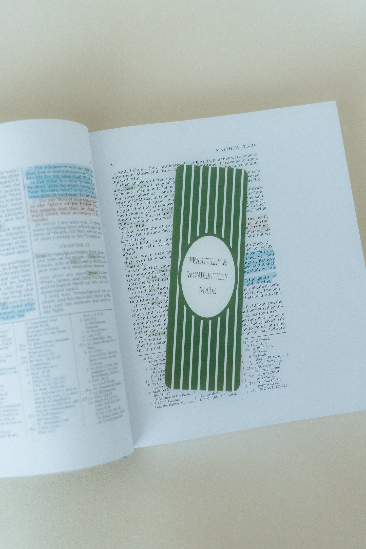 Fearfully & Wonderfully Made, Christian Bookmark