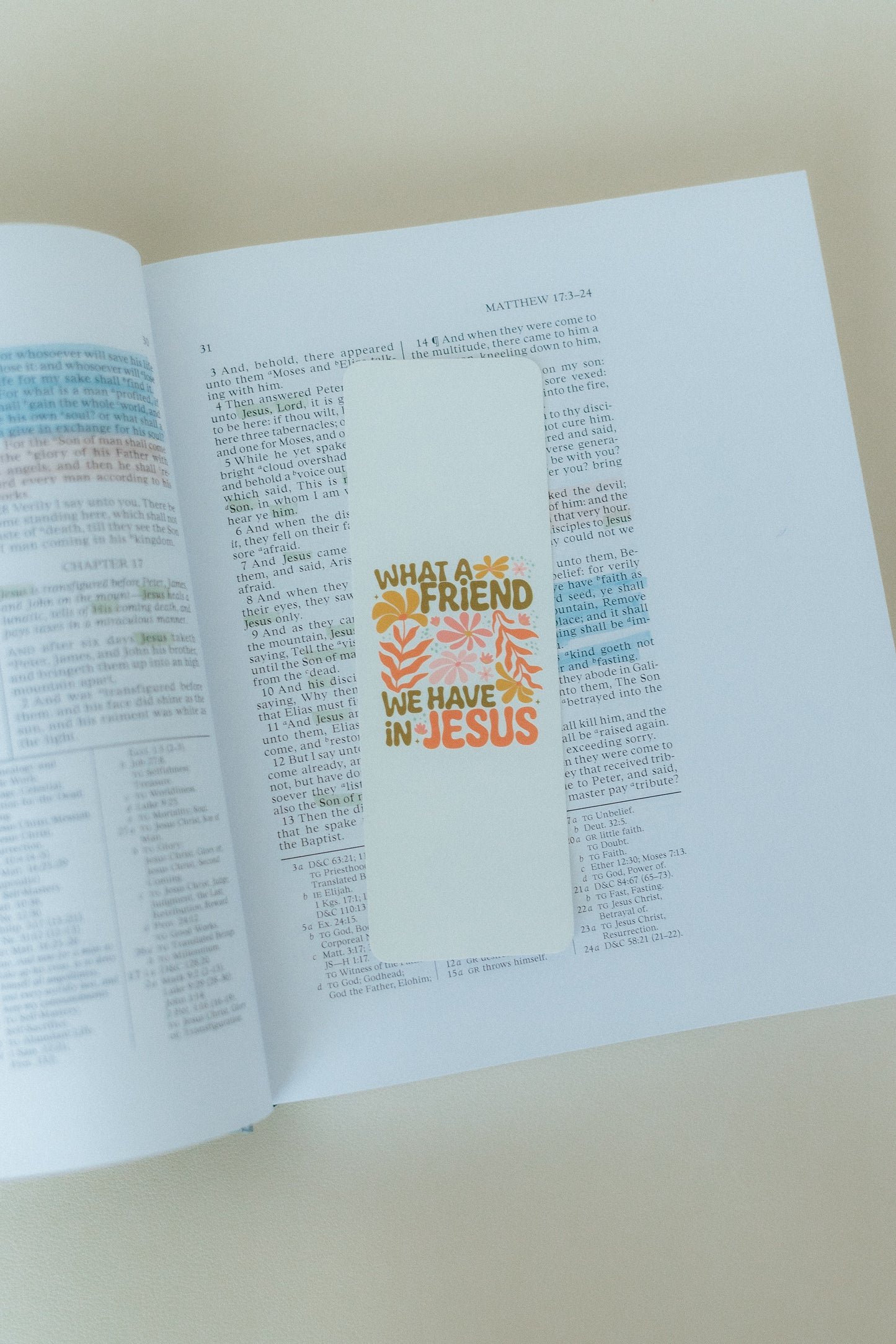 What a Friend We Have In Jesus, Christian Bookmark